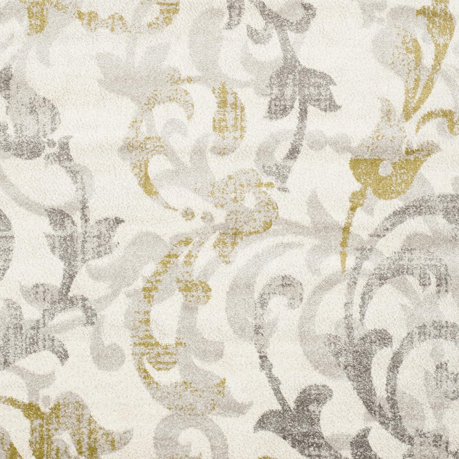 Amherst AMT428 Power Loomed Indoor Area Rug - Ivory/Light Grey - 8'x10' - Safavieh