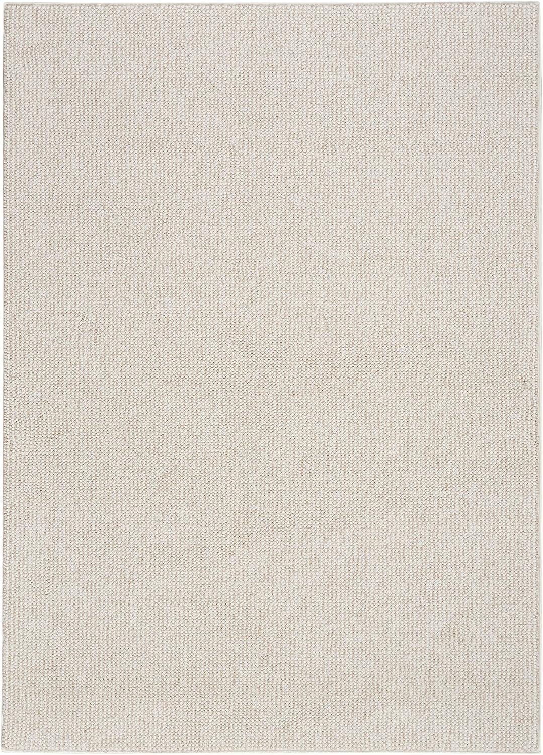 Nourison Textured Home Modern Indoor Rug Ivory Beige 9' x 12'