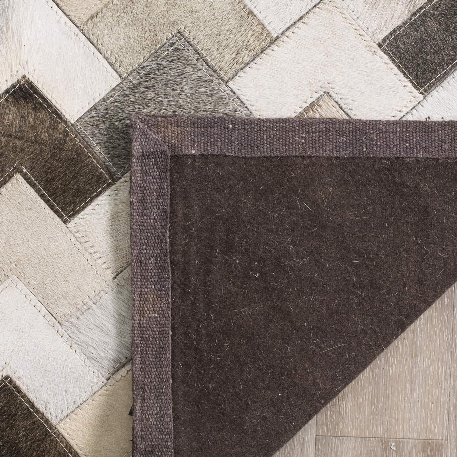 Studio Leather STL183 Hand Woven Area Rug - Grey - 3'x5' - Safavieh.