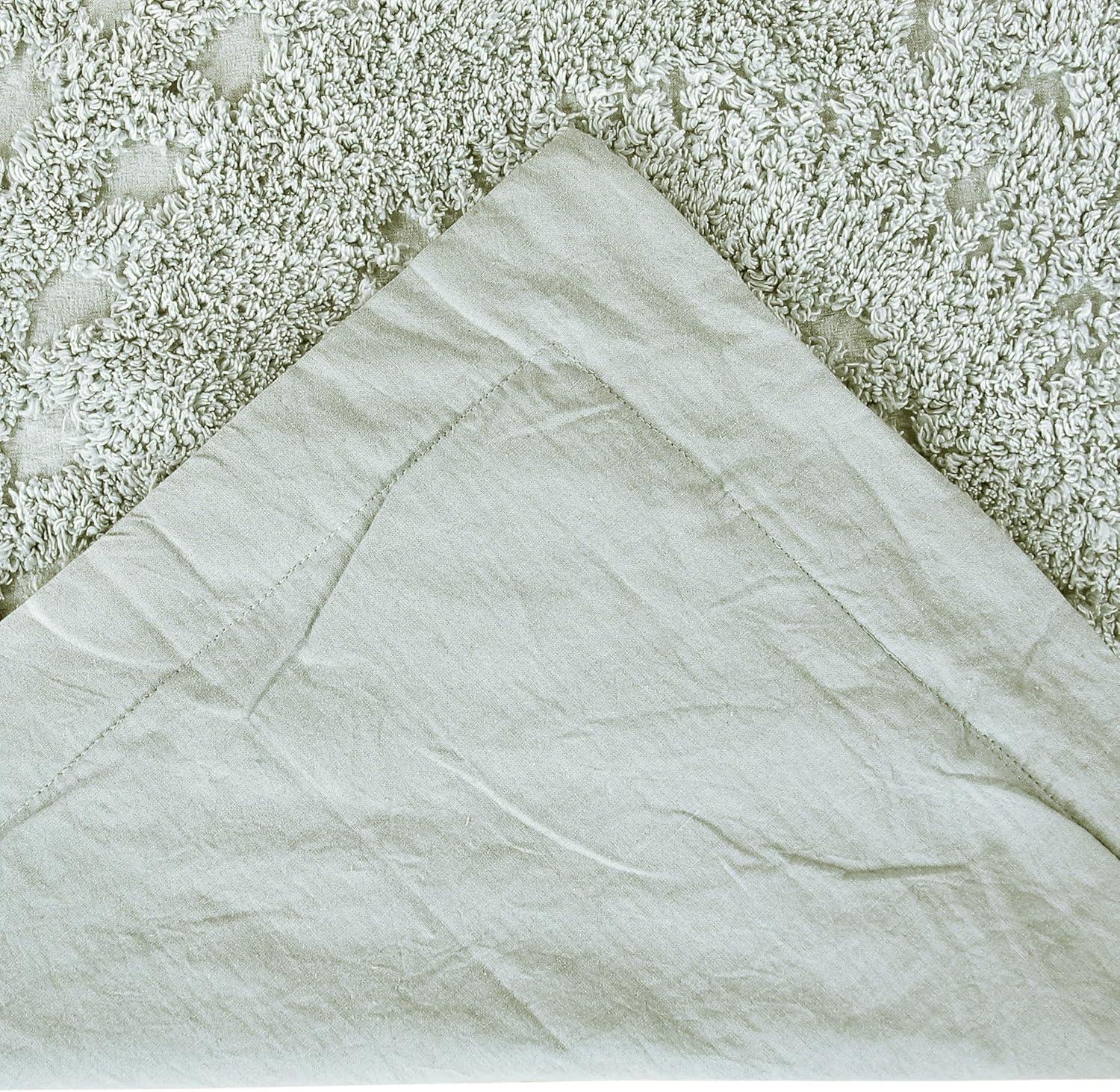 Euro Rio Collection 100% Cotton Tufted Unique Luxurious Floral Design Pillow Sham Sage - Better Trends