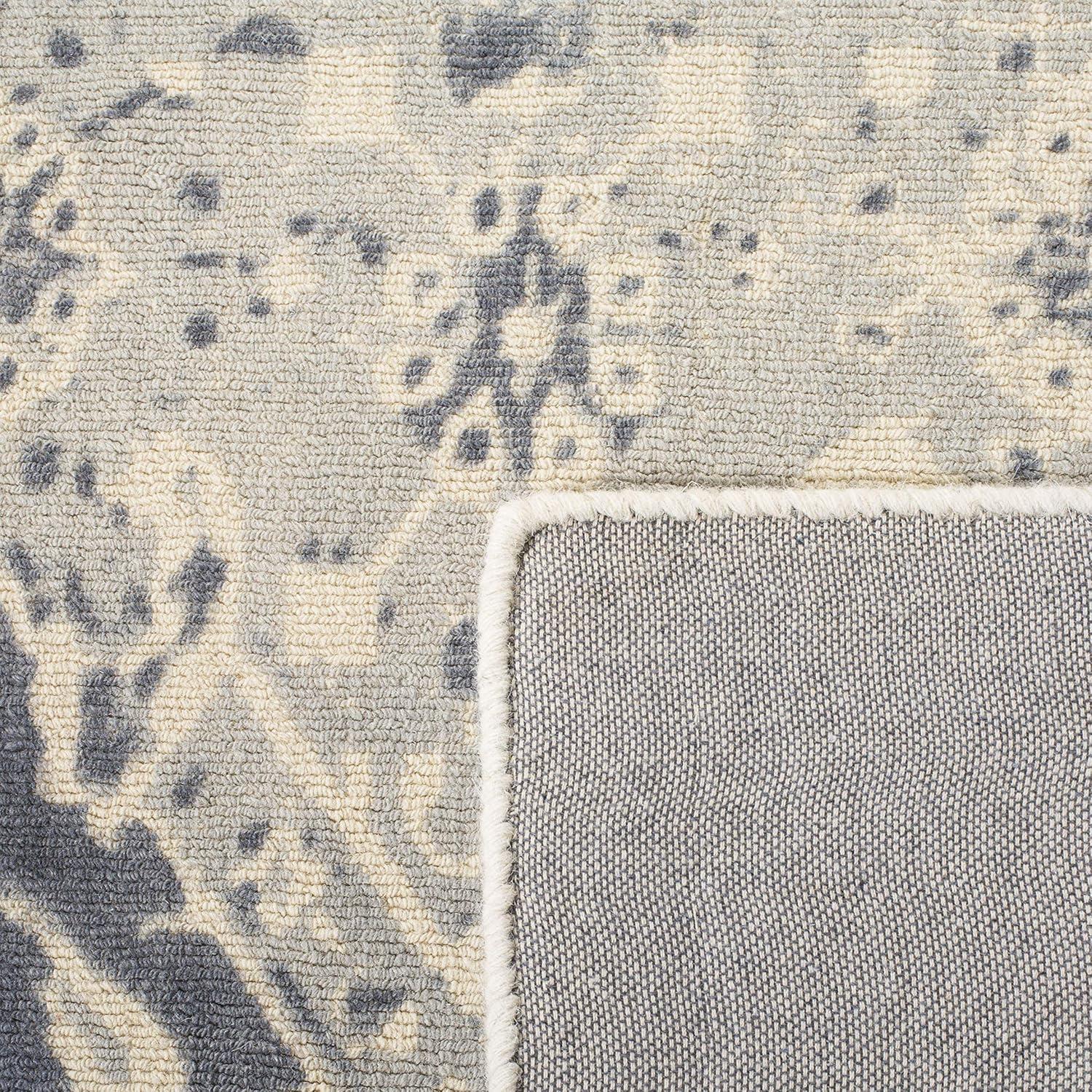 Restoration Vintage RVT532 Hand Tufted Accent Rug - Charcoal/Ivory - 2'x3' - Safavieh.