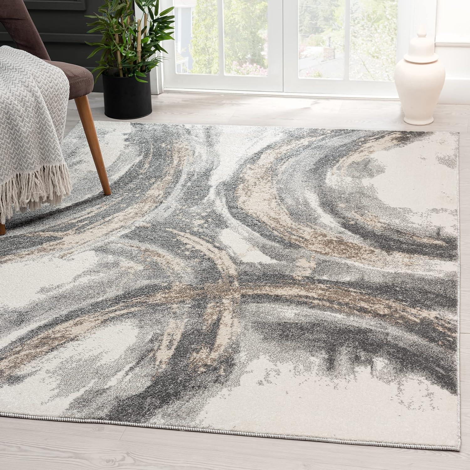 Luxe Weavers Abstract Geometric Area Rug