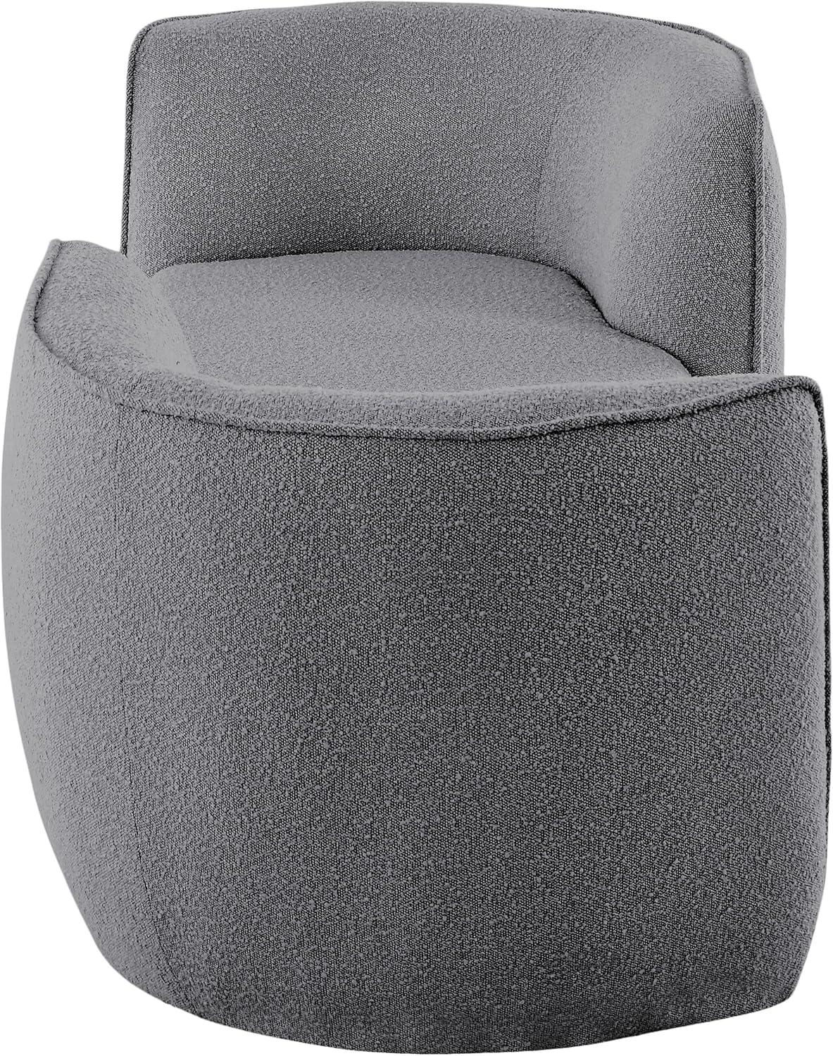 Meridian Furniture Hilton Grey Fabric Chaise