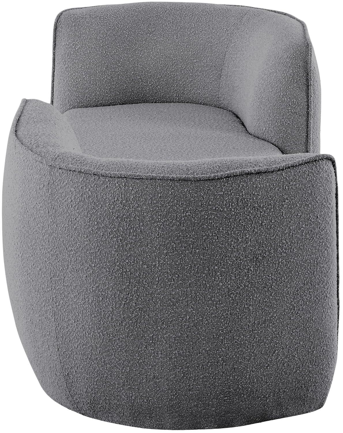Meridian Furniture Hilton Chaise de Tela Gris