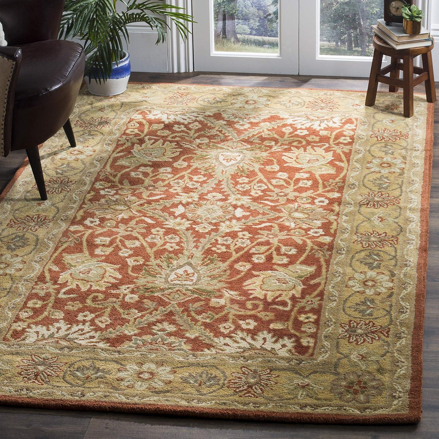 Antiquity AT249 Hand Tufted Area Rug - Rust/Gold - 6'x9' - Safavieh.