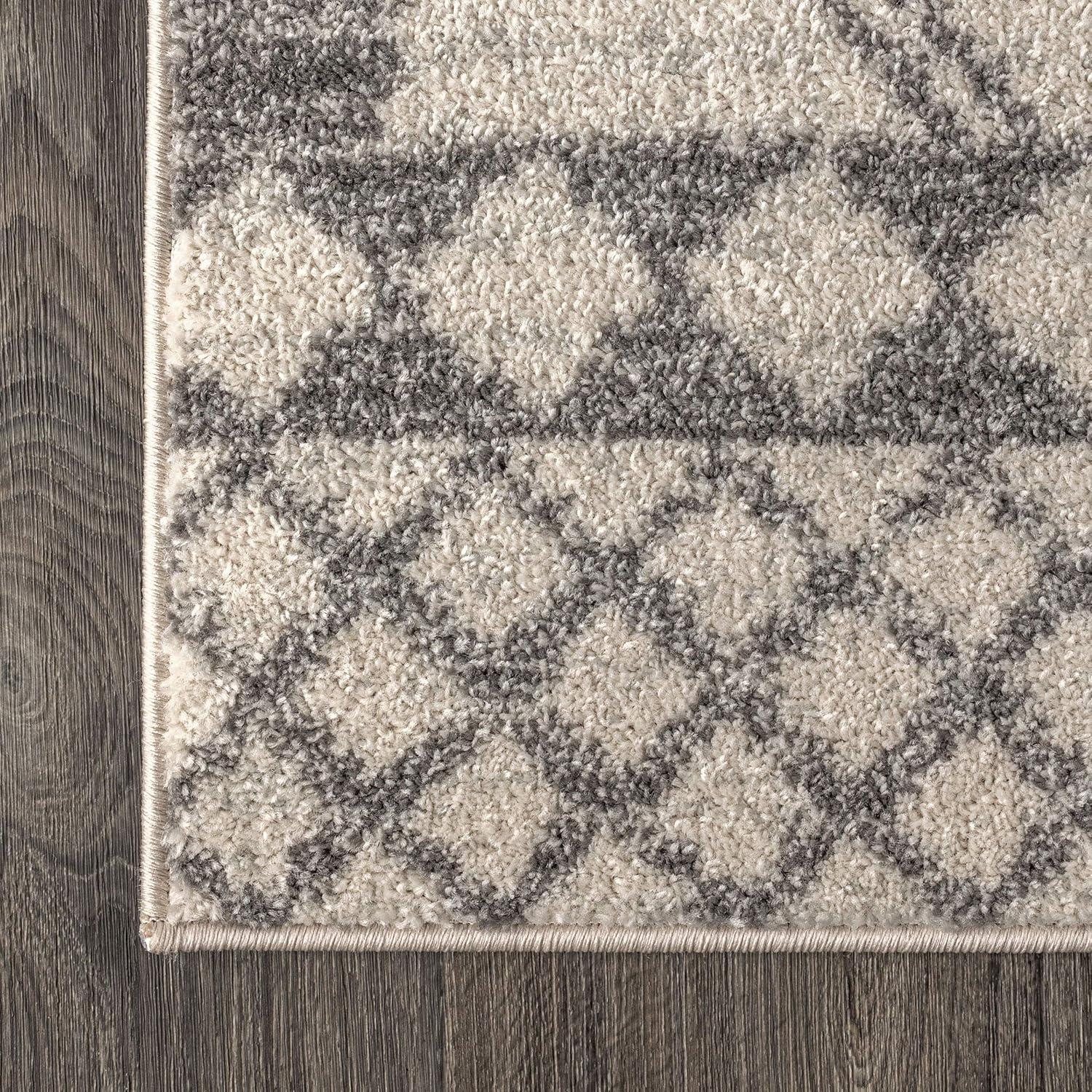 JONATHAN Y Amir Moroccan Beni Souk Cream/Gray 8 ft. x 10 ft. Area Rug