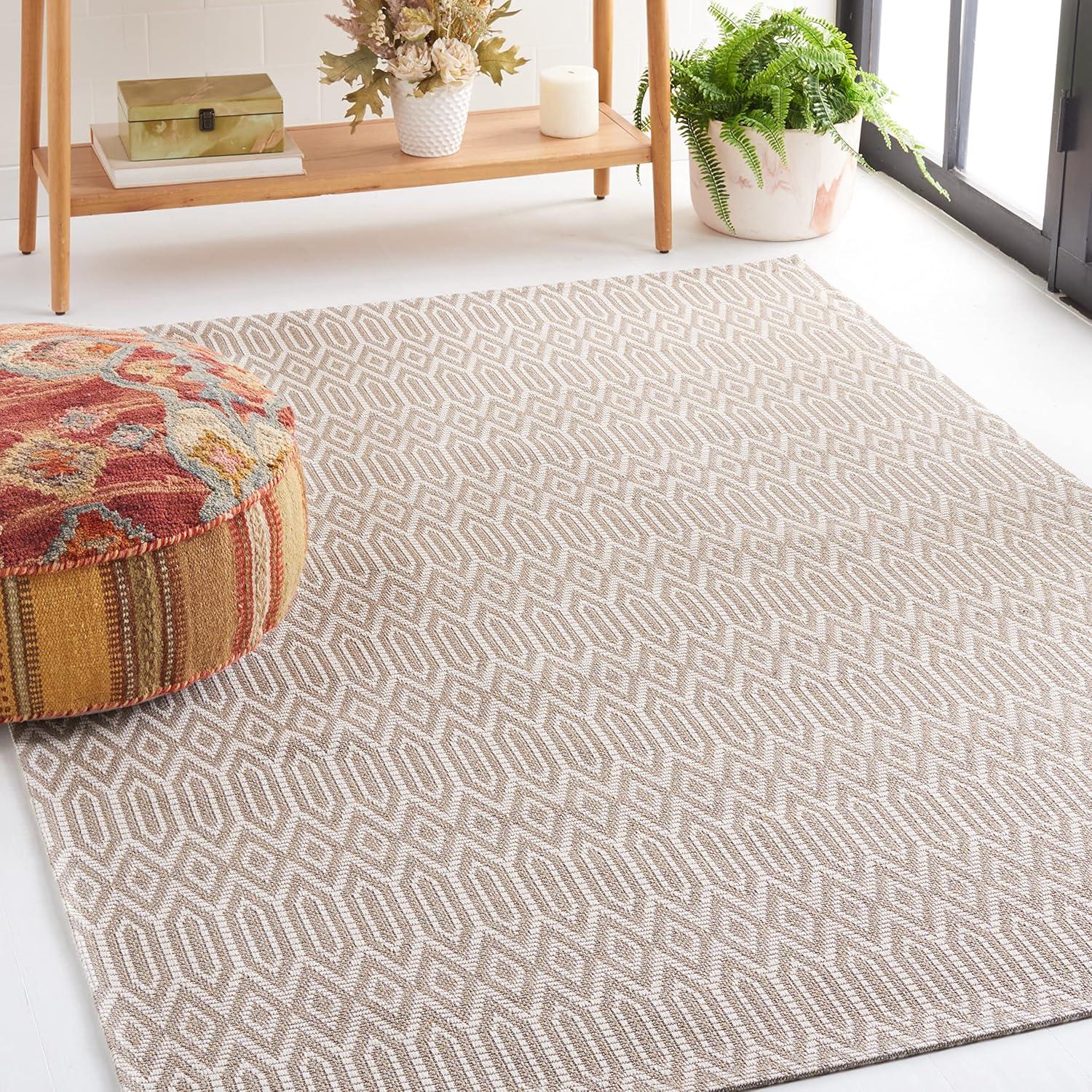 Martha Stewart Rugs Martha Stewart 405 100% Cotton Geometric Rug