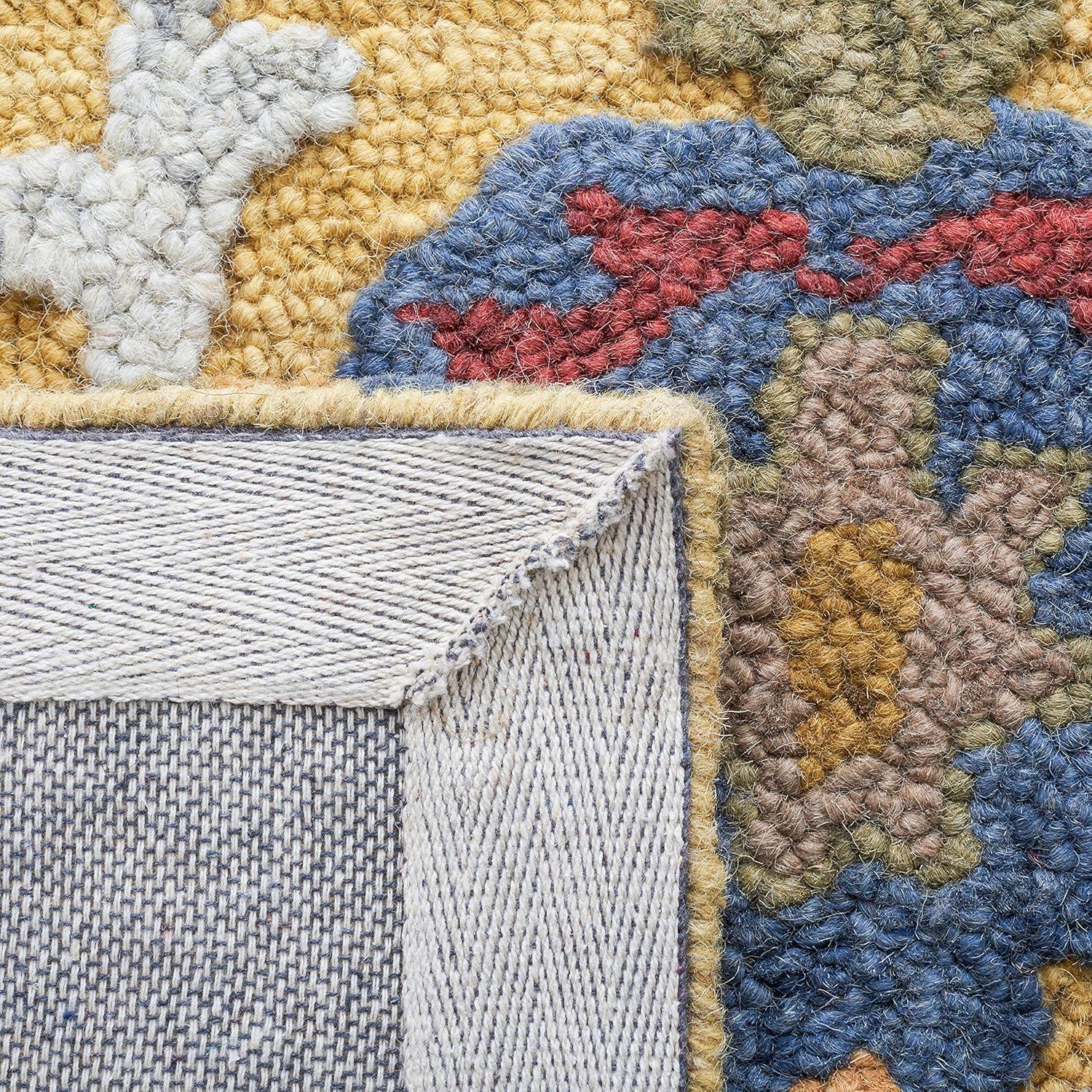 Blossom BLM402 Hand Tufted Runner Rug - Gold/Multi - 2'3"x12' - Safavieh.