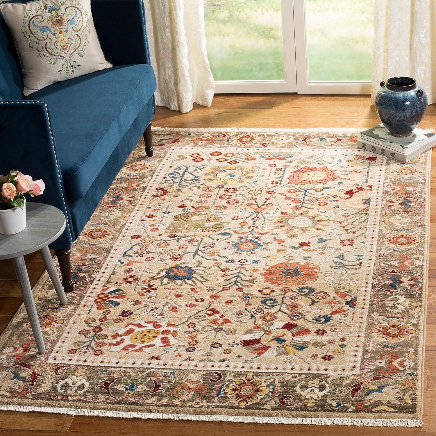 Kashan KSN303 Power Loomed Area Rug - Red/Beige - 8'x10' - Safavieh