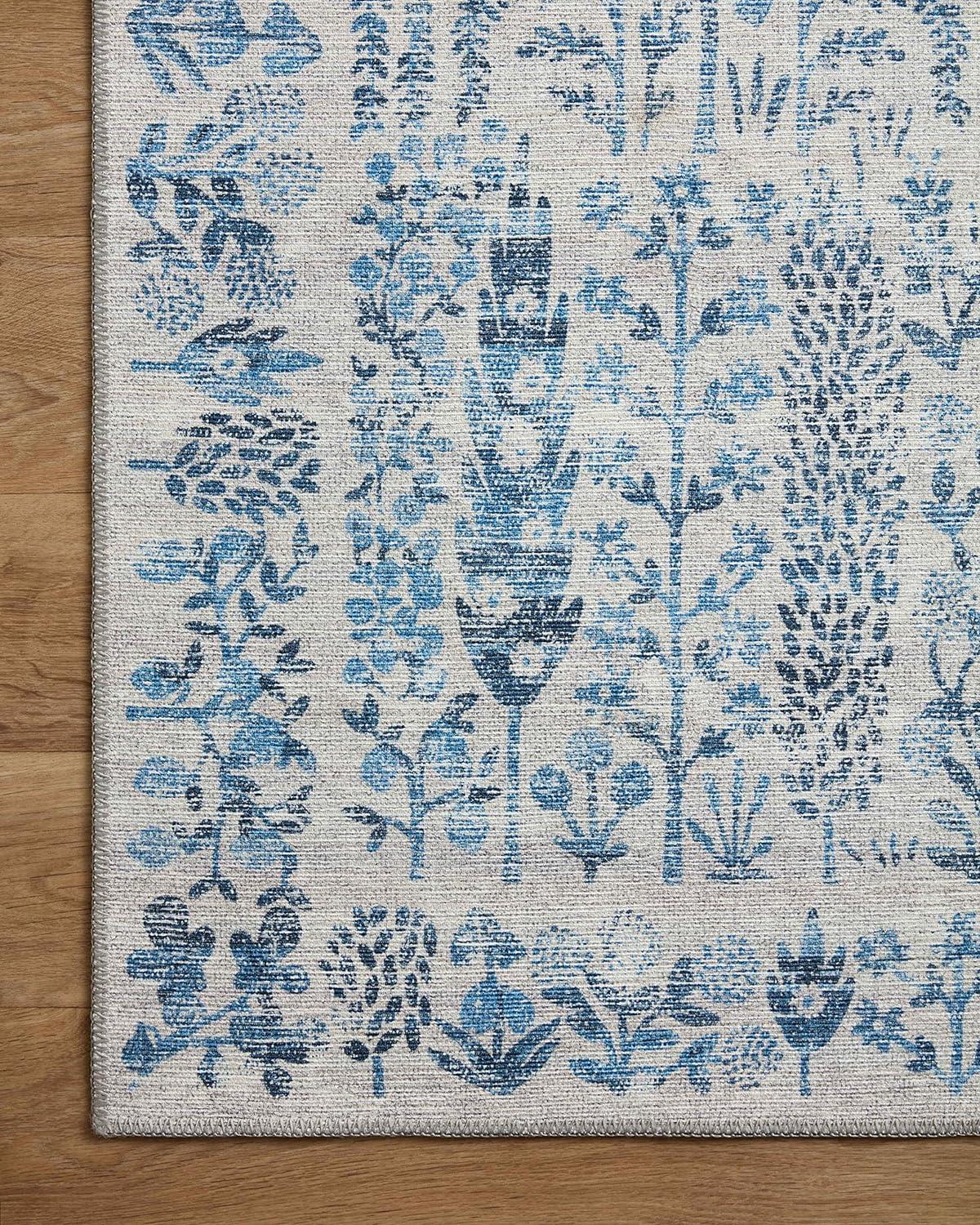 Rifle Paper Co. X Loloi Maison Grove Blue Area Rug