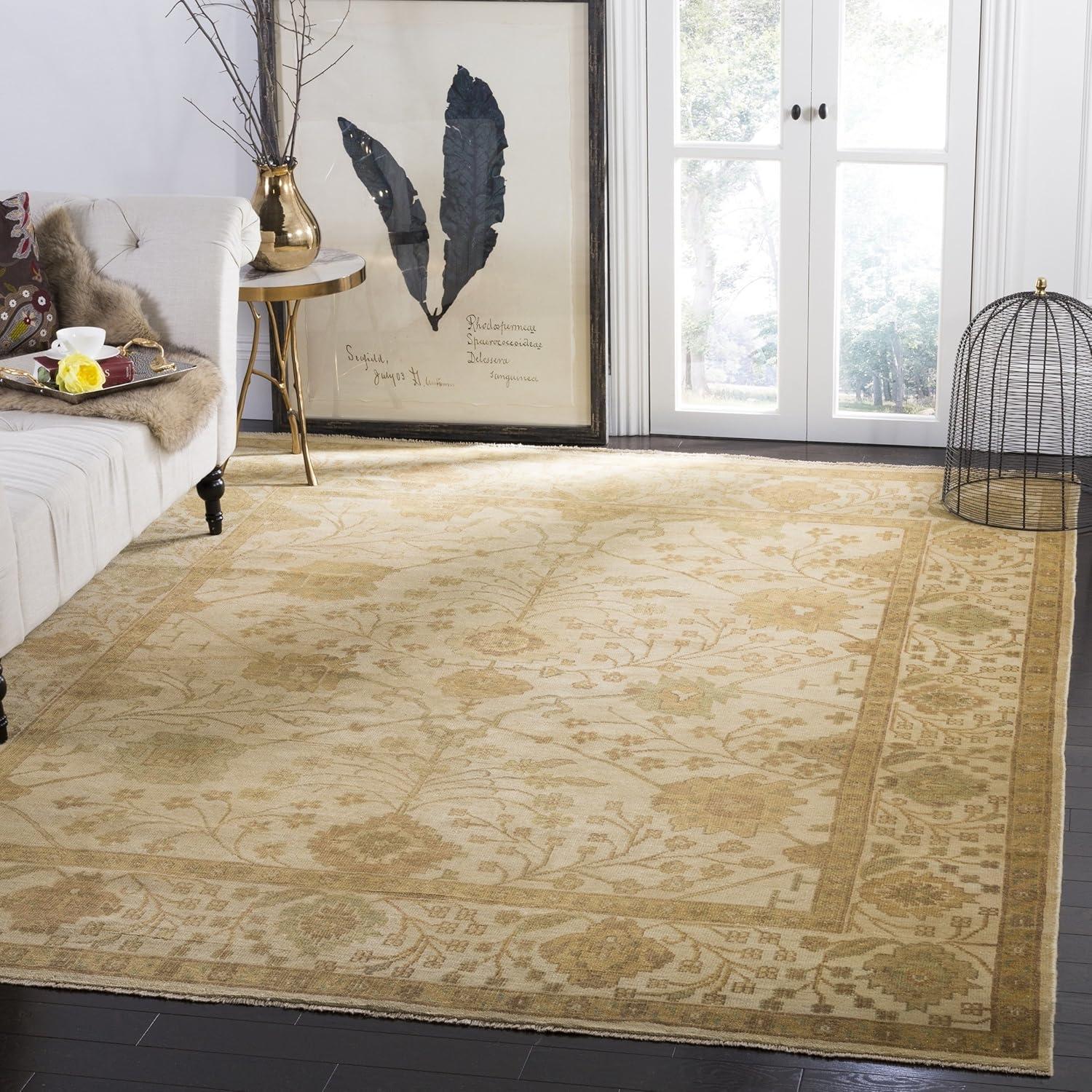 Oushak OSH145 Hand Knotted Area Rug  - Safavieh