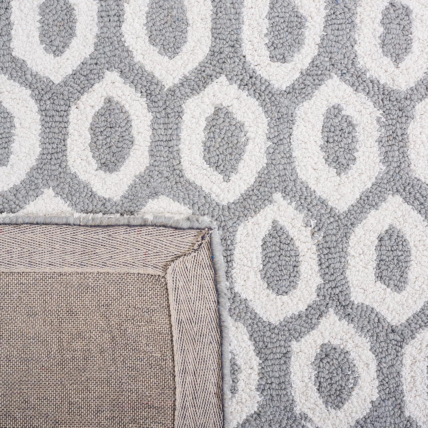 Capri CPR708 Tufted Indoor Area Rug - Ivory/Grey - 5'x8' - Safavieh