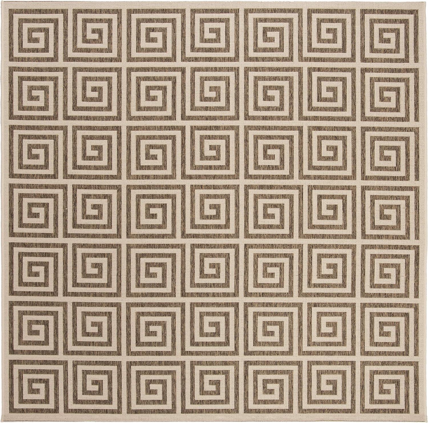 SAFAVIEH Outdoor LND129D Linden Collection Beige / Cream Rug