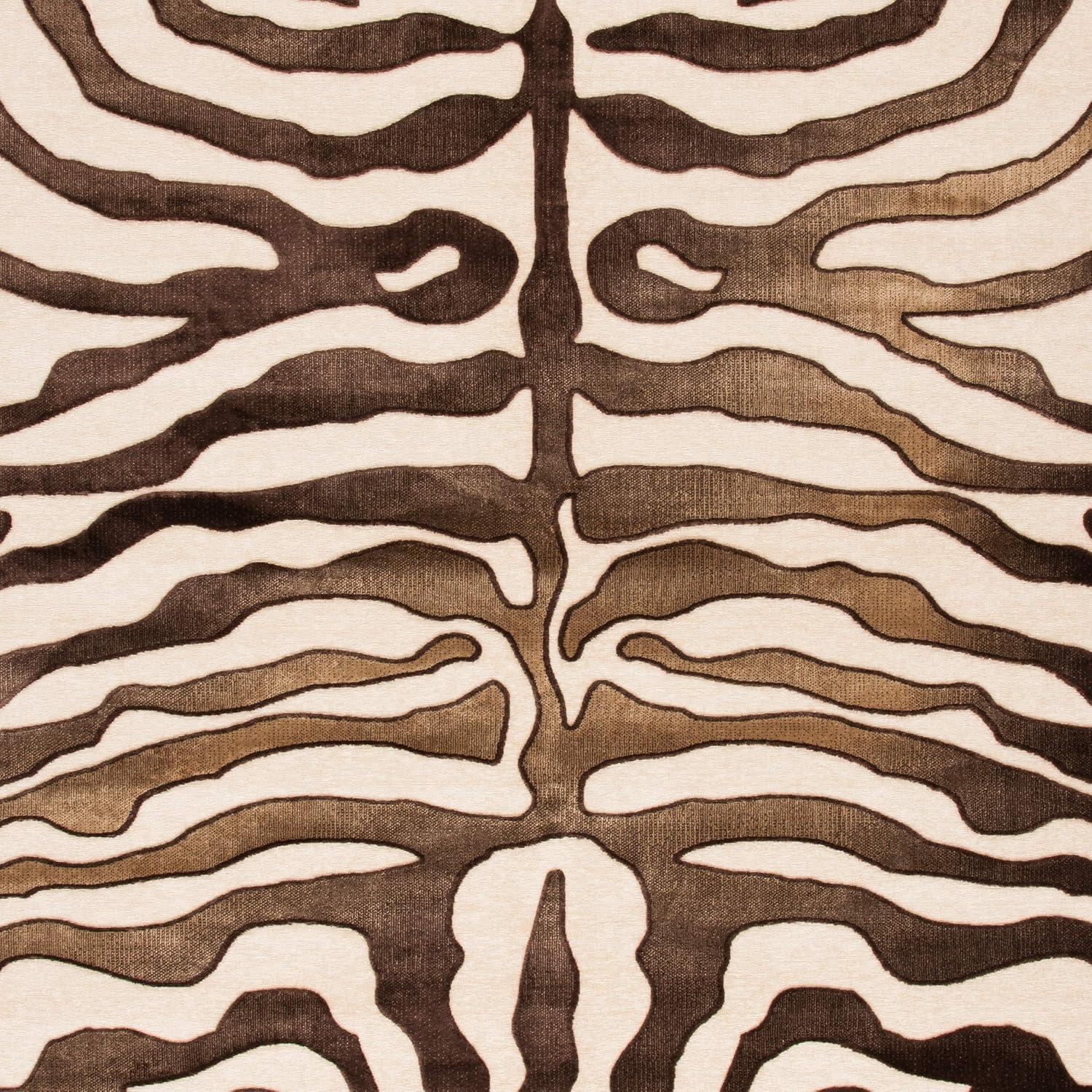 Paradise PAR83 Power Loomed Area Rug - Creme/Brown - 5'3"x7'6" - Safavieh.