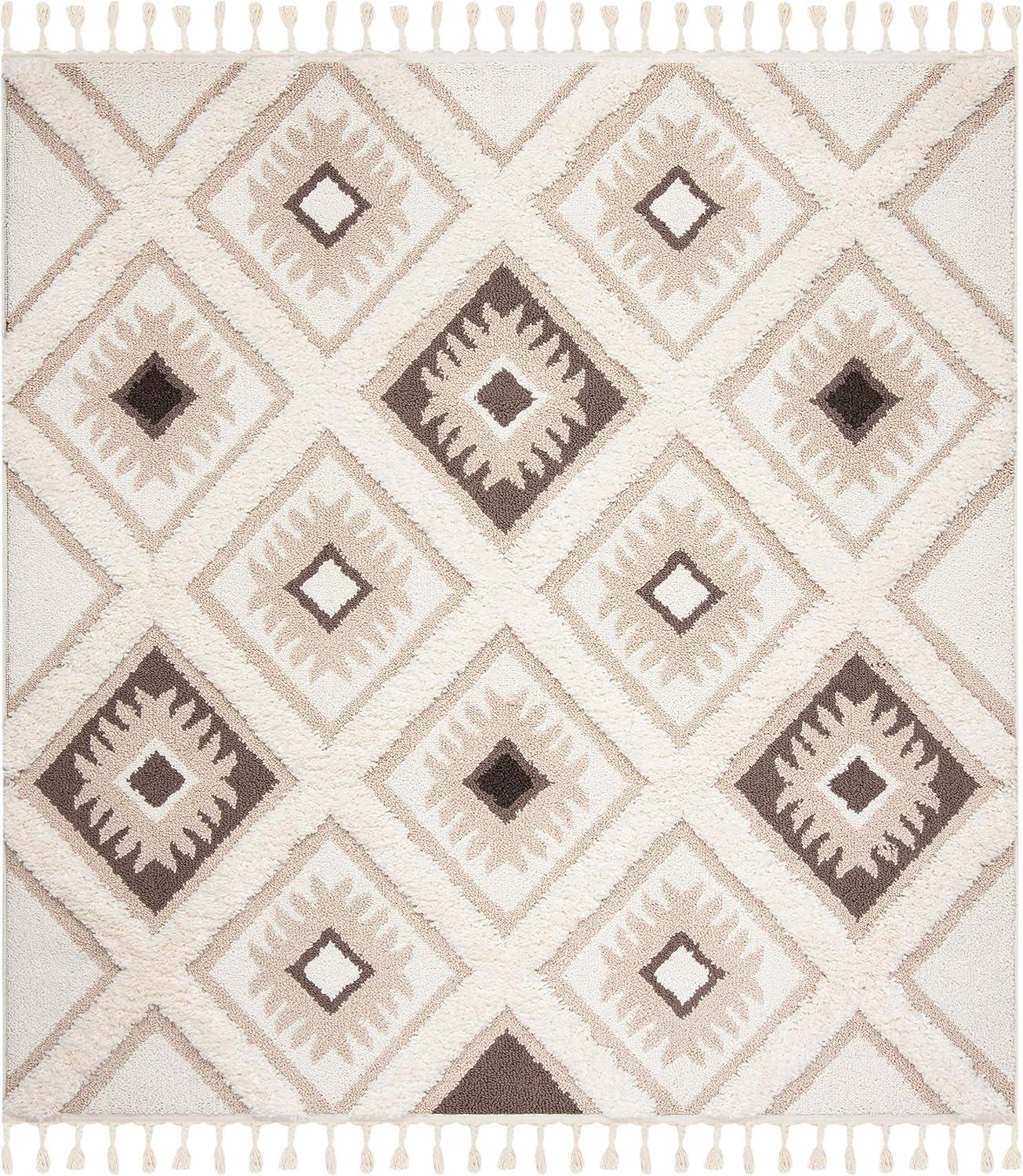 Moroccan Tassel Shag MTS601 Power Loomed Area Rug  - Safavieh