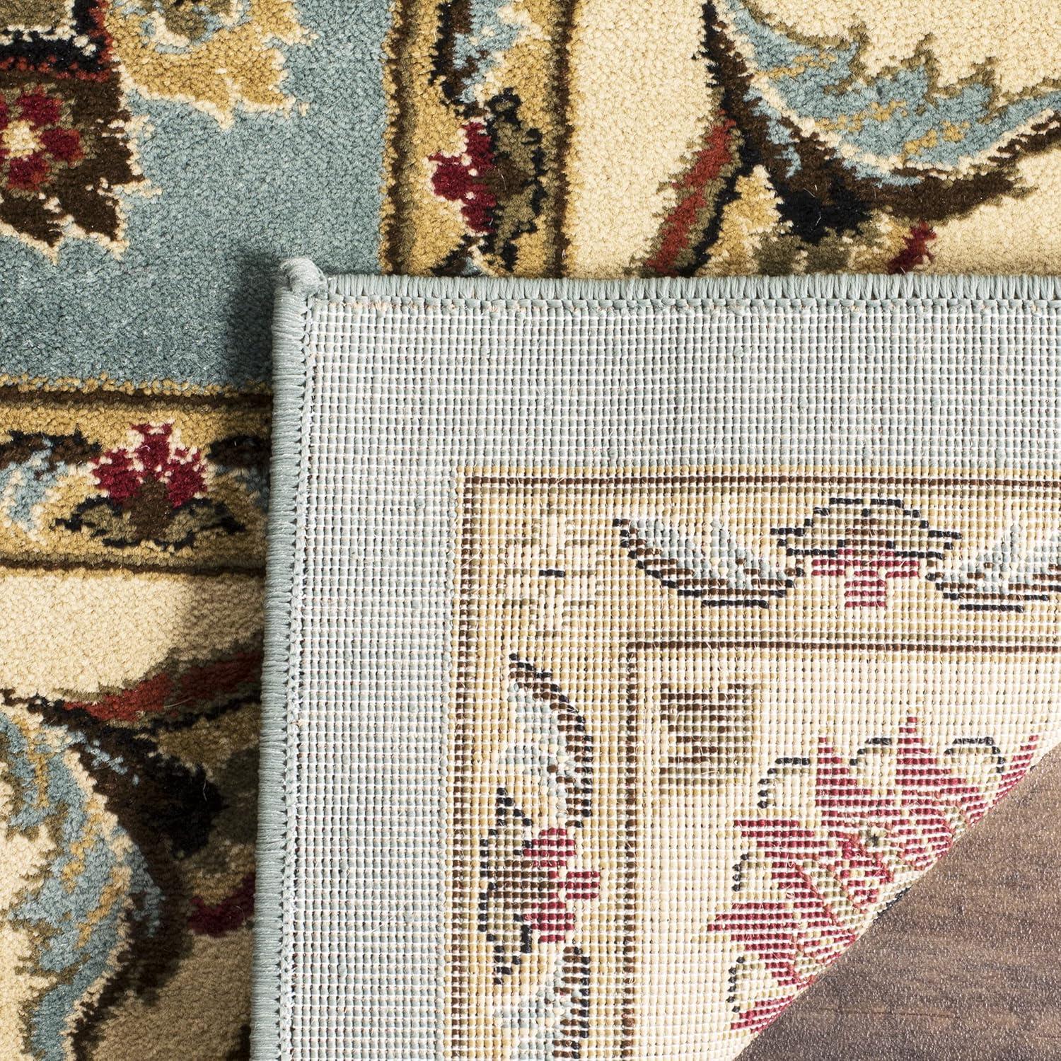 Lyndhurst LNH555 Power Loomed Area Rug - Blue/Ivory - 5'3"x7'6" - Safavieh
