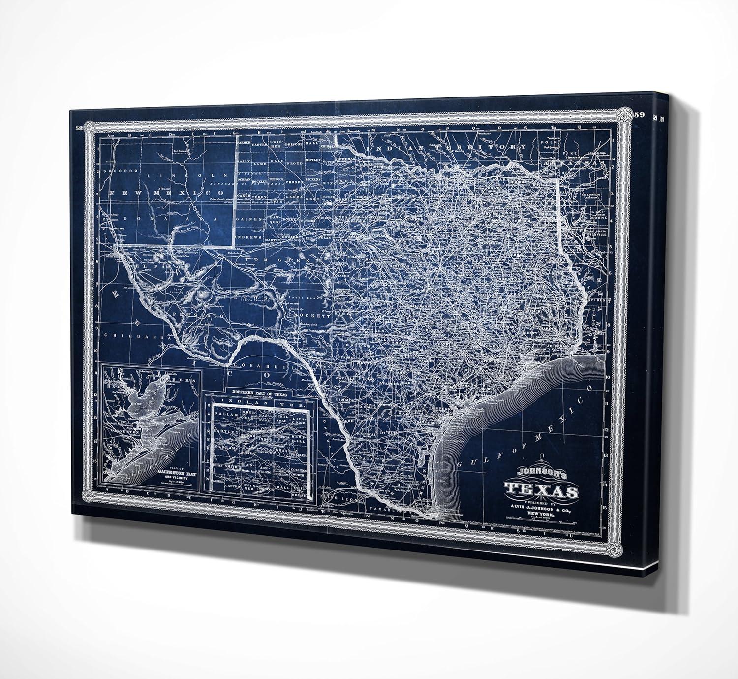 Williston Forge " Vintage Map Texas "