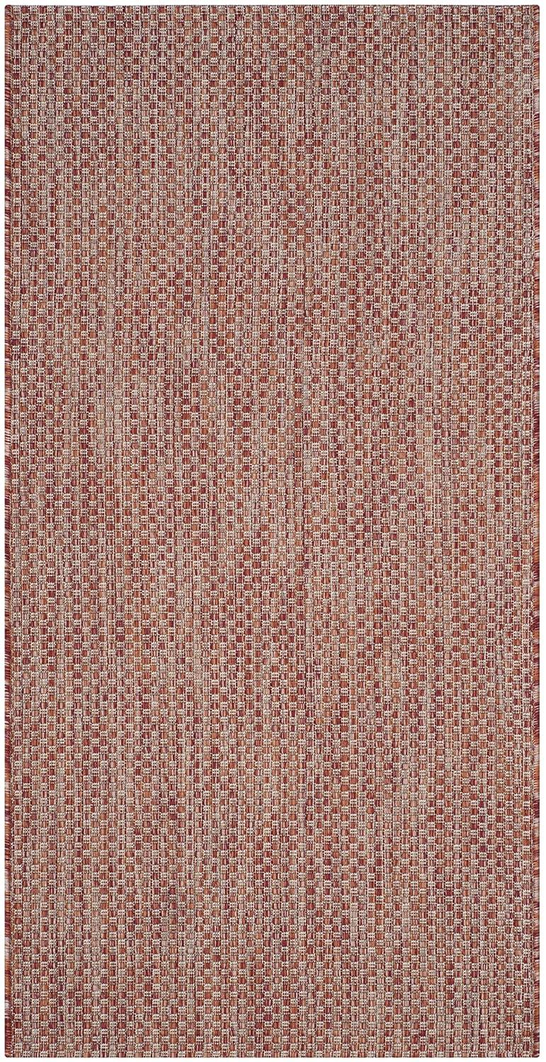 Courtyard CY8521 Power Loomed Indoor/Outdoor Accent Rug - Red/Beige - 2'7"x5' - Safavieh.