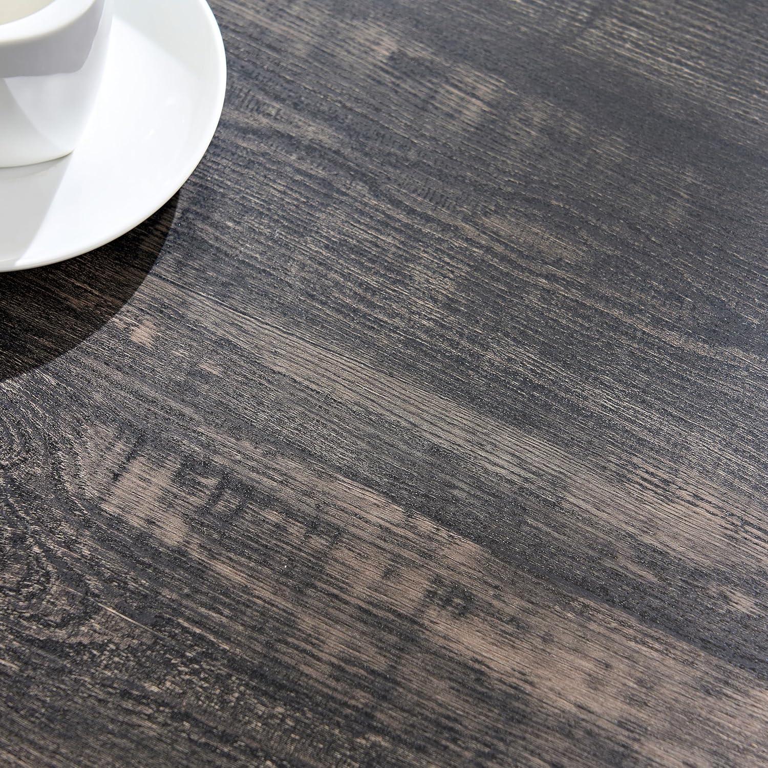 Dark Rustic Oak Square Coffee Table with Storage