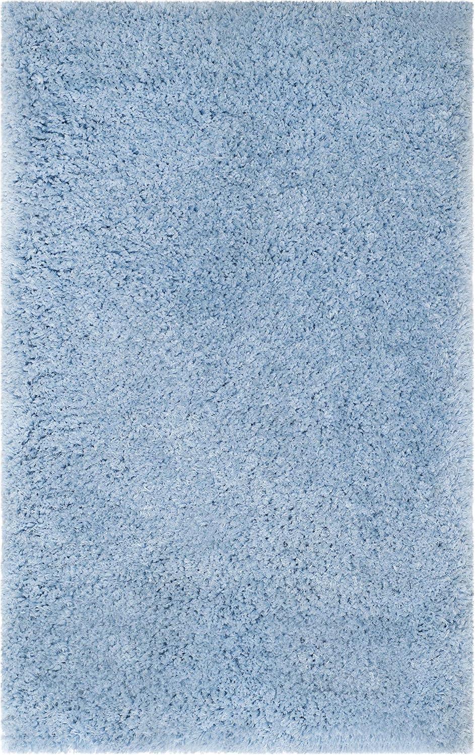 Supreme Shag SGS621 Hand Tufted Indoor Accent Rug - Light Blue - 3'x5' - Safavieh