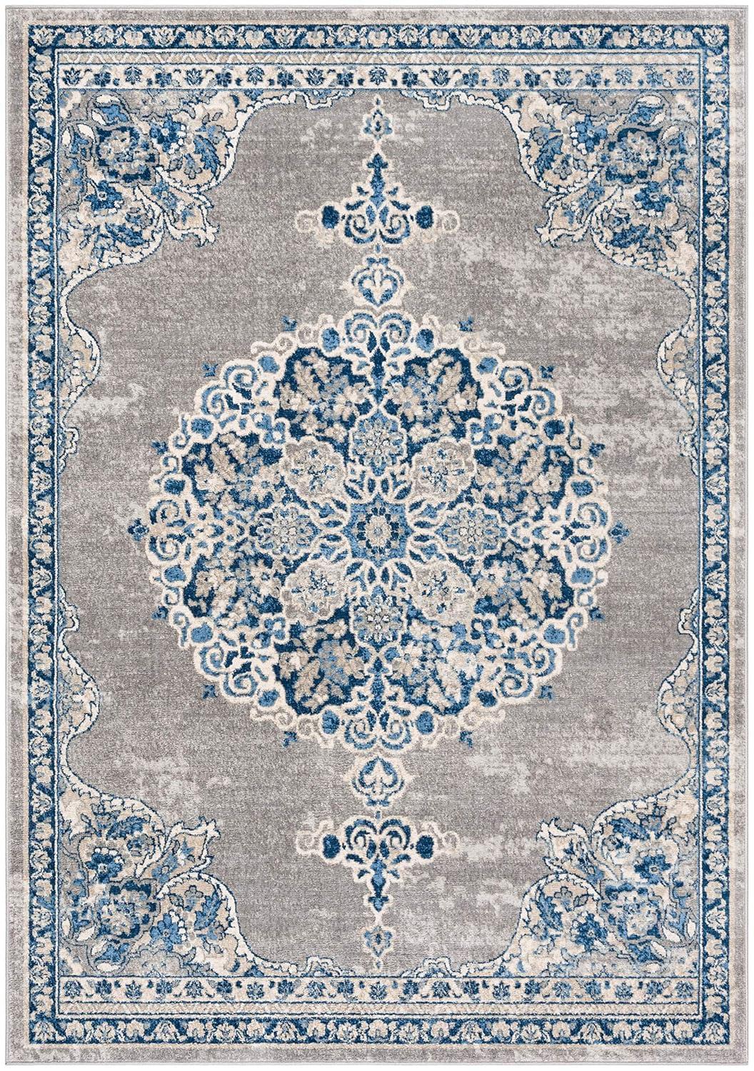 Kelly Clarkson Home Carlisle Light Gray/Blue Rug