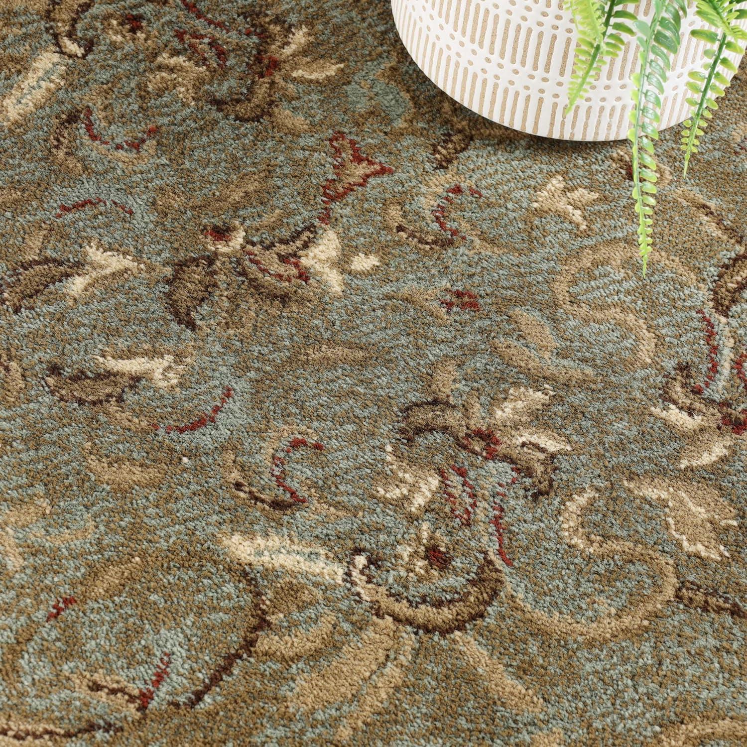 Heritage Traditional Floral Scroll Vines Indoor Or Area Rug