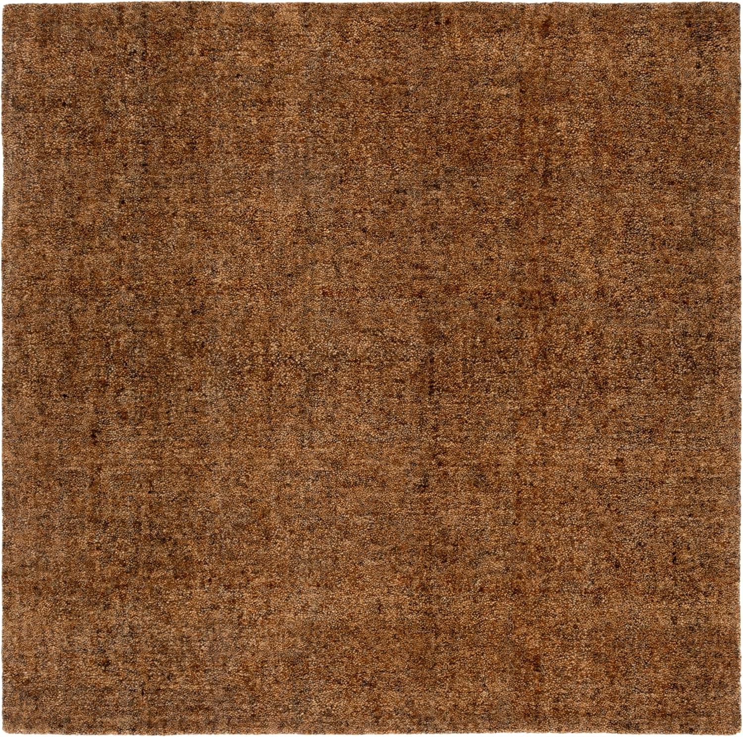 SAFAVIEH Gabbeh Verity Abstract Area Rug, Gold/Brown, 6' x 6' Square