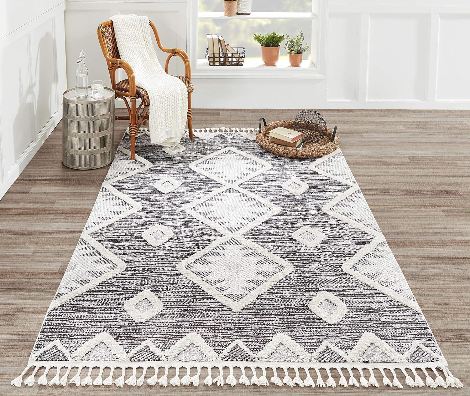 Momeni ODESSODE-3CHR2030 2 x 3 ft. Odess-3 Rectangle Rug - Charcoal