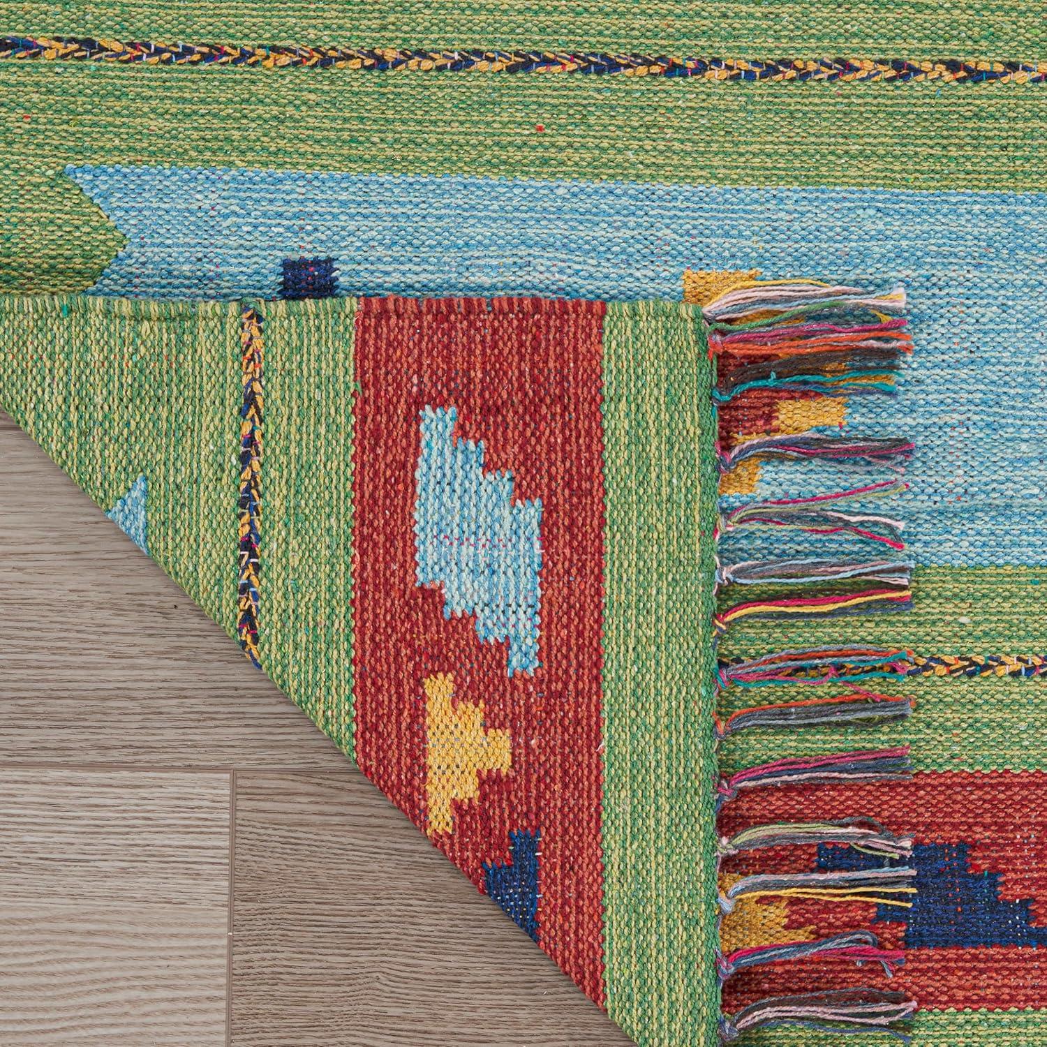 Nourison Baja Boho Geometric Southwestern Flatwoven Indoor Rug