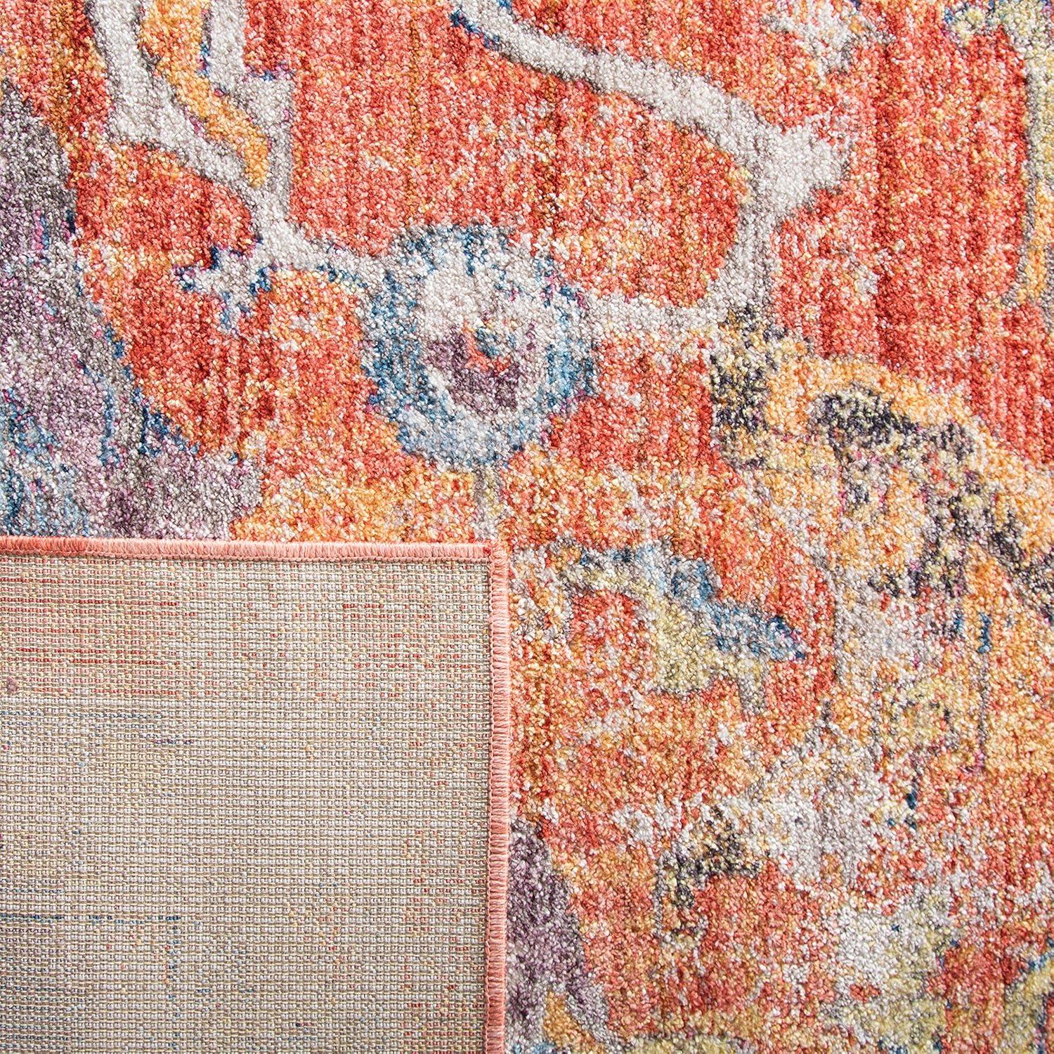 Bristol BTL350 Power Loomed Area Rug Blue / Orange 10' X 14' - Safavieh.