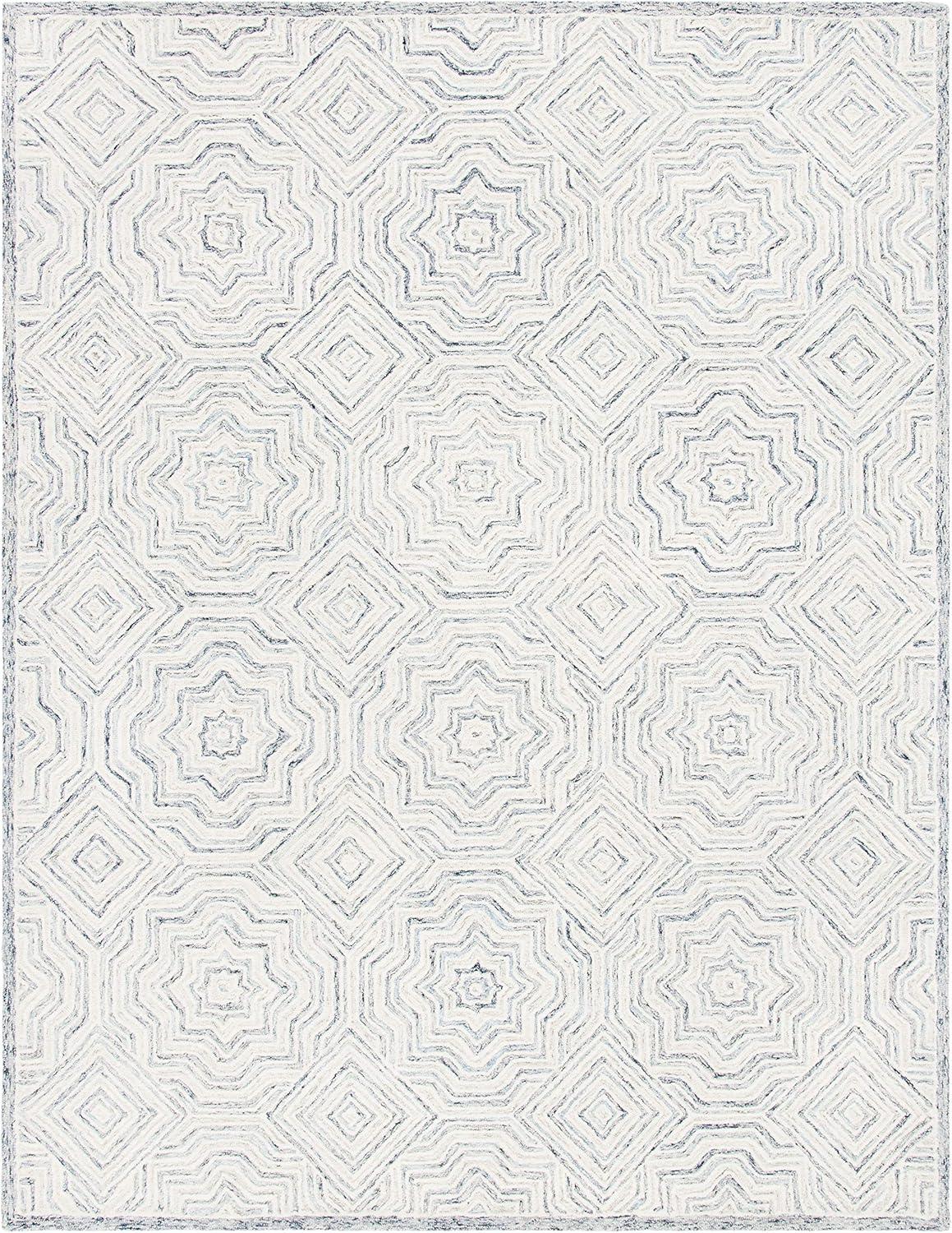 Capri Elegance Hand-Tufted Wool Area Rug - 6' x 9', Blue