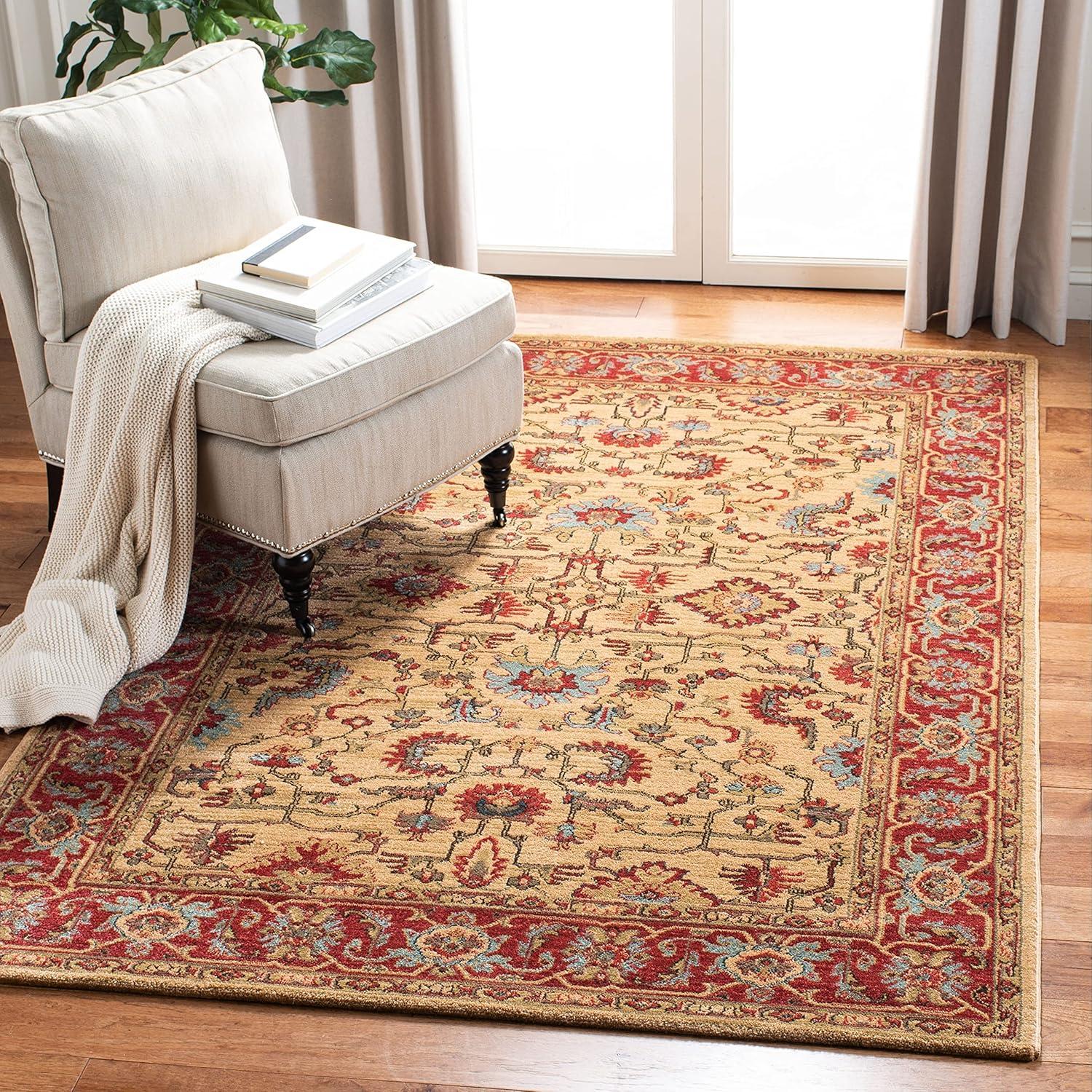 Mahal MAH693 Power Loomed Indoor Accent Rug - Red/Navy - 3'x5' - Safavieh