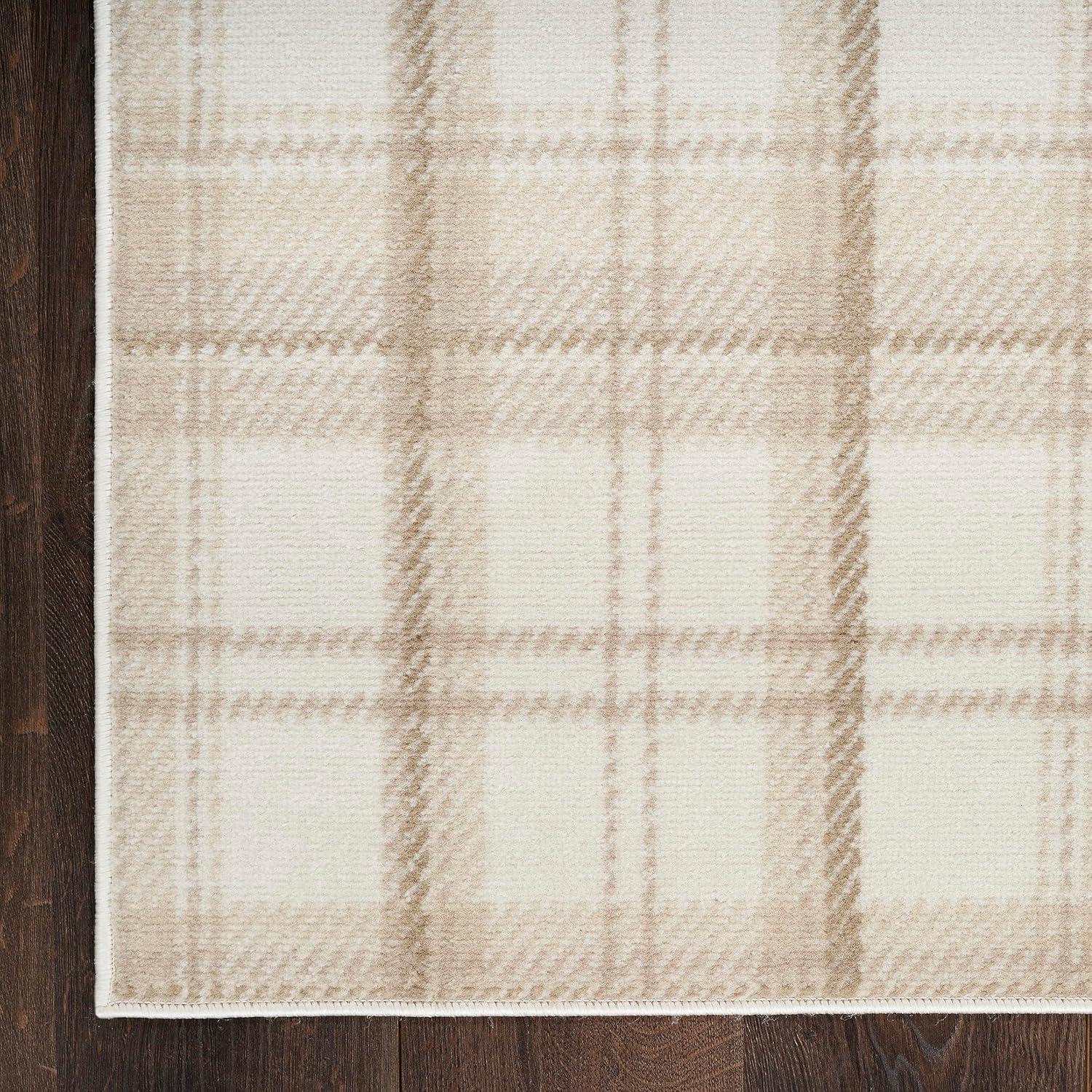 Nourison Grafix Contemporary Plaid Area Rug