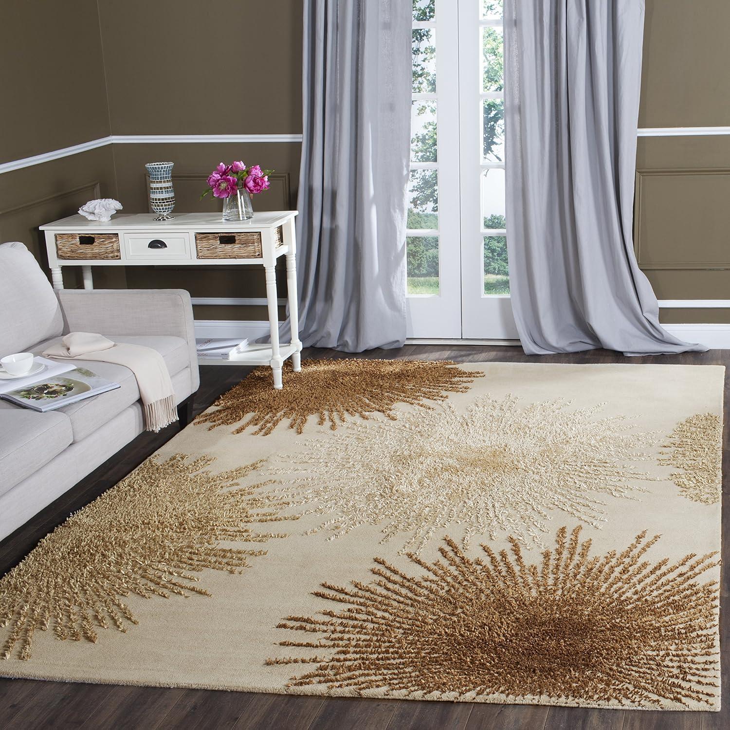 Soho SOH712 Hand Tufted Area Rug - Green/Multi - 7'6"x9'6" - Safavieh.