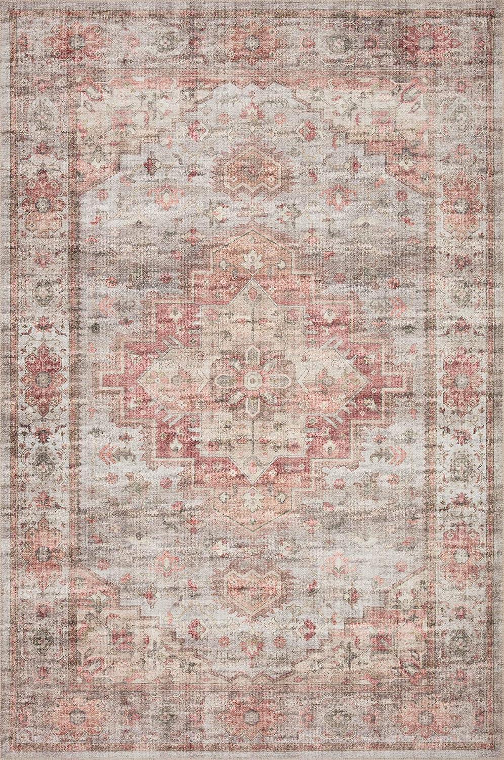 Loloi II Heidi Collection HEI-02 Dove / Spice, Oriental Area Rug 2'-0" x 5'-0"