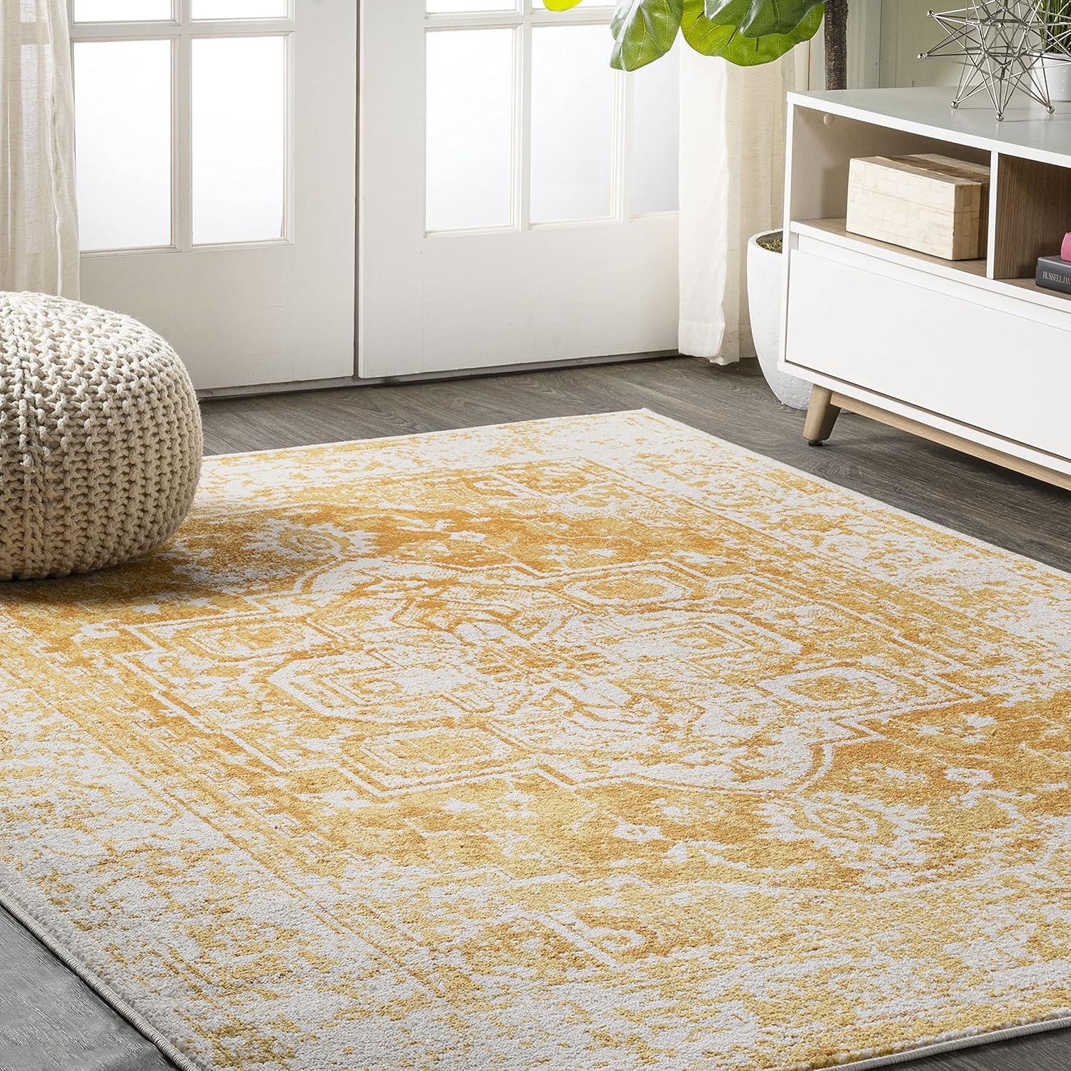 Audrey Bohemian Inspired Ornate Medallion  Runner Rug - JONATHAN Y