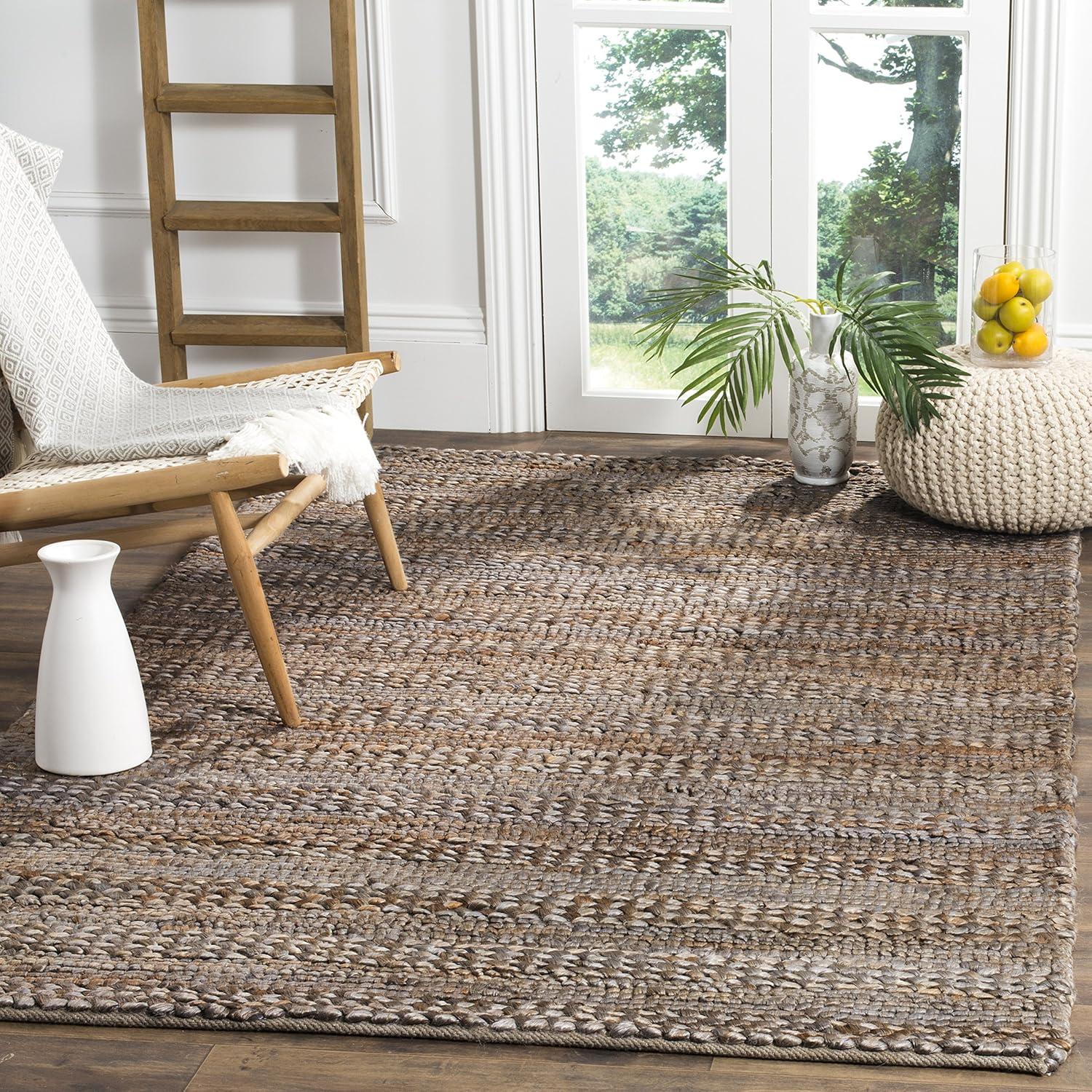 Natural Fiber NF212 Hand Woven Indoor Area Rug - Beige - 6'x9' - Safavieh