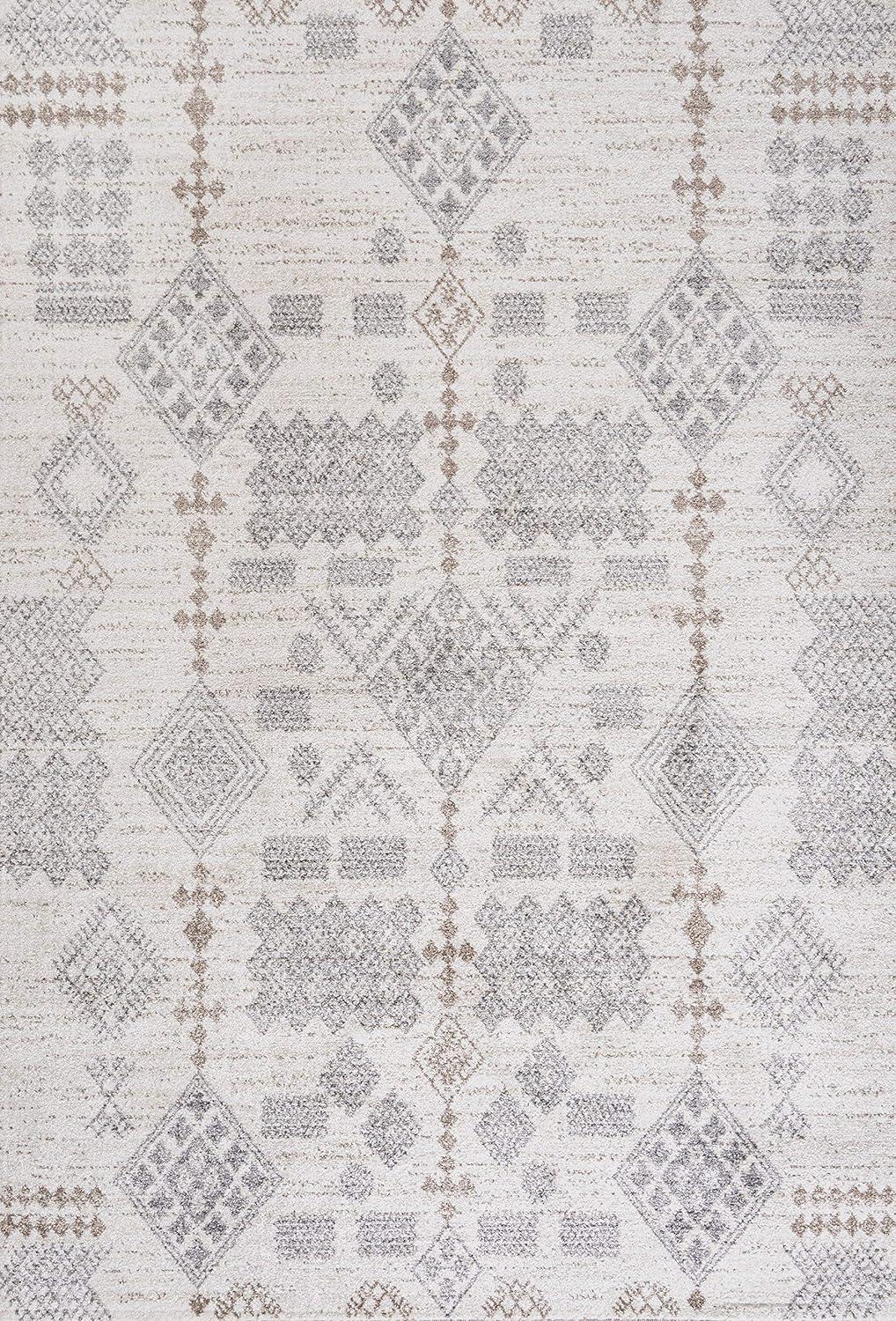 Bhalil Berber Diamond Geometric Area Rug  - JONATHAN Y