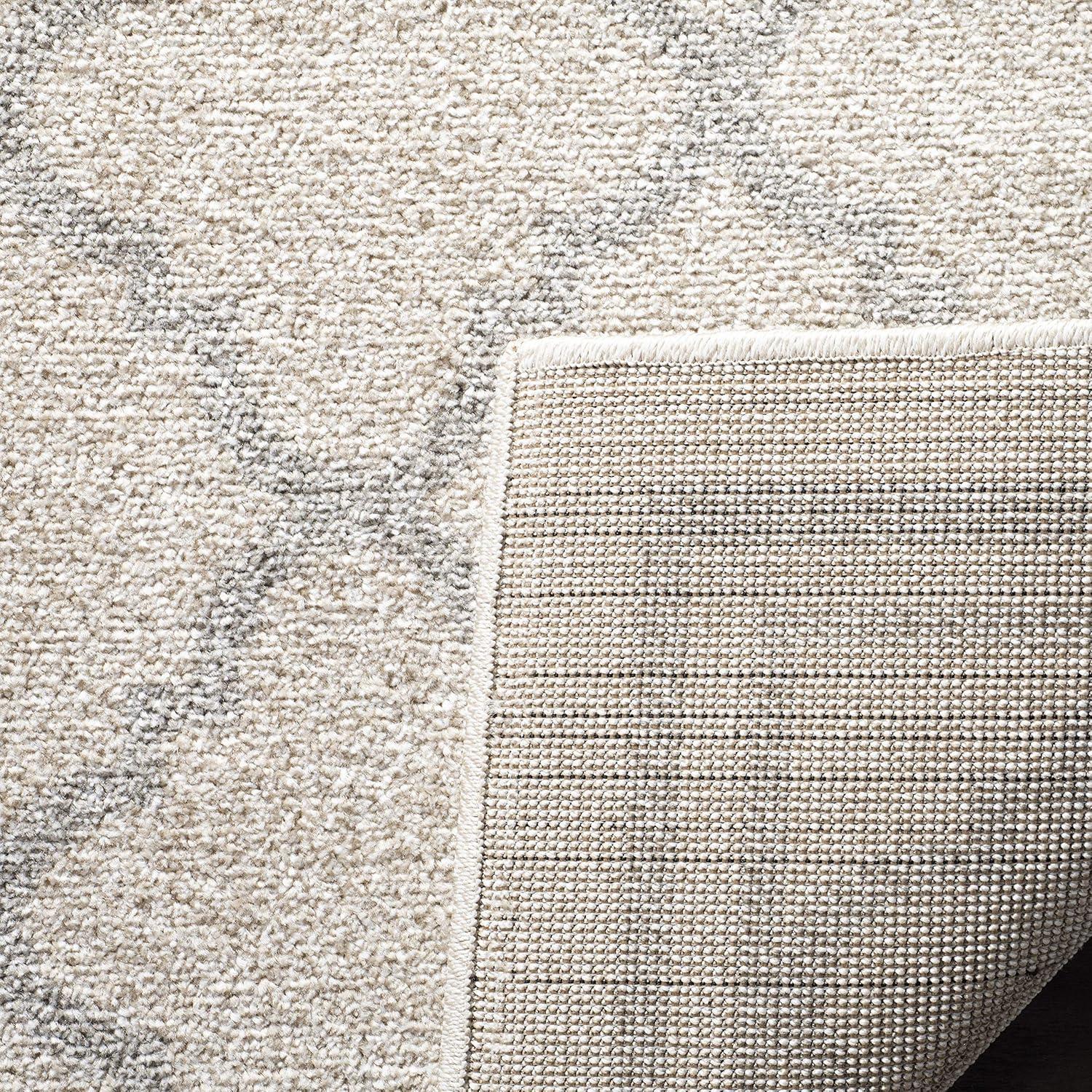SAFAVIEH Amherst Trina Geometric Area Rug, Beige/Light Grey, 6' x 9'