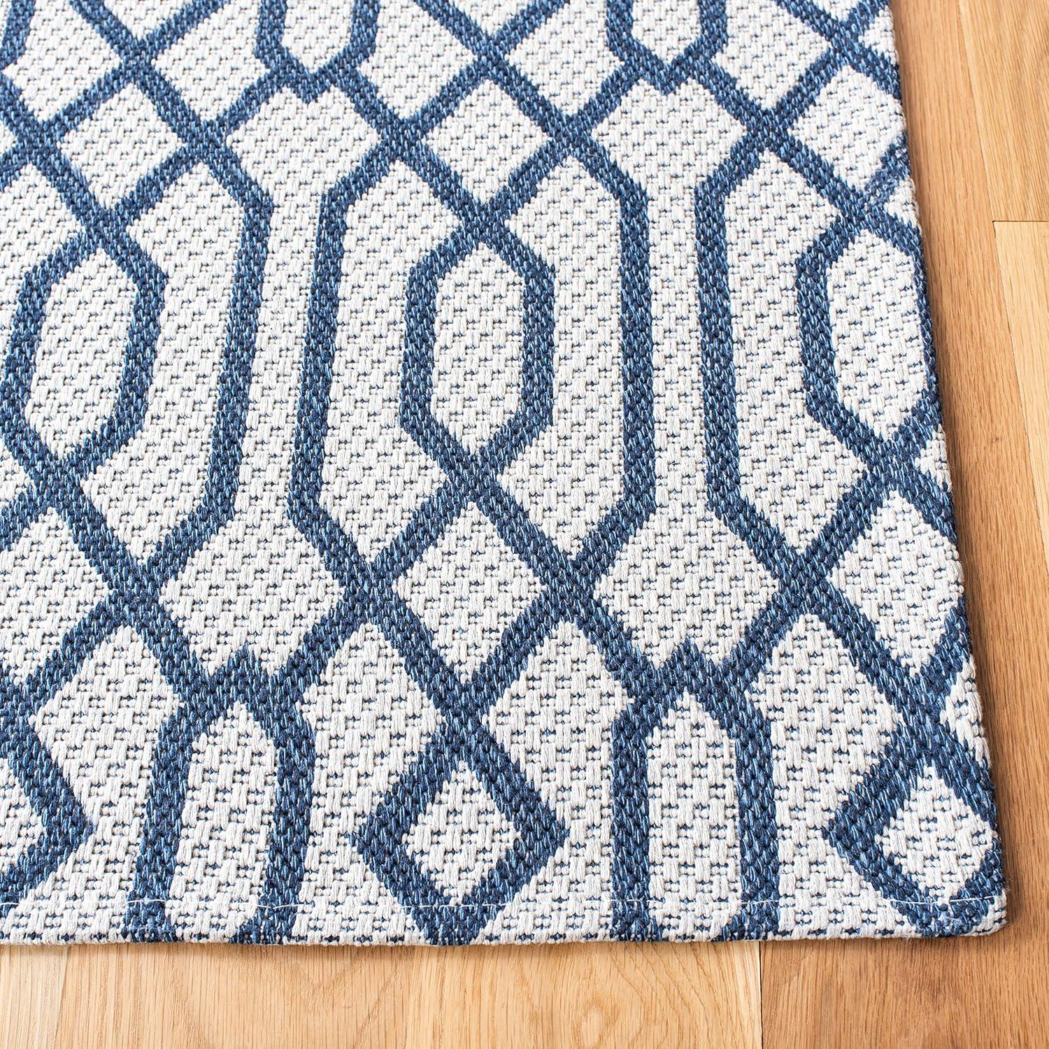 Augustine AGT421 Power Loomed Area Rug - Navy/Light Grey - 8'x10' - Safavieh.