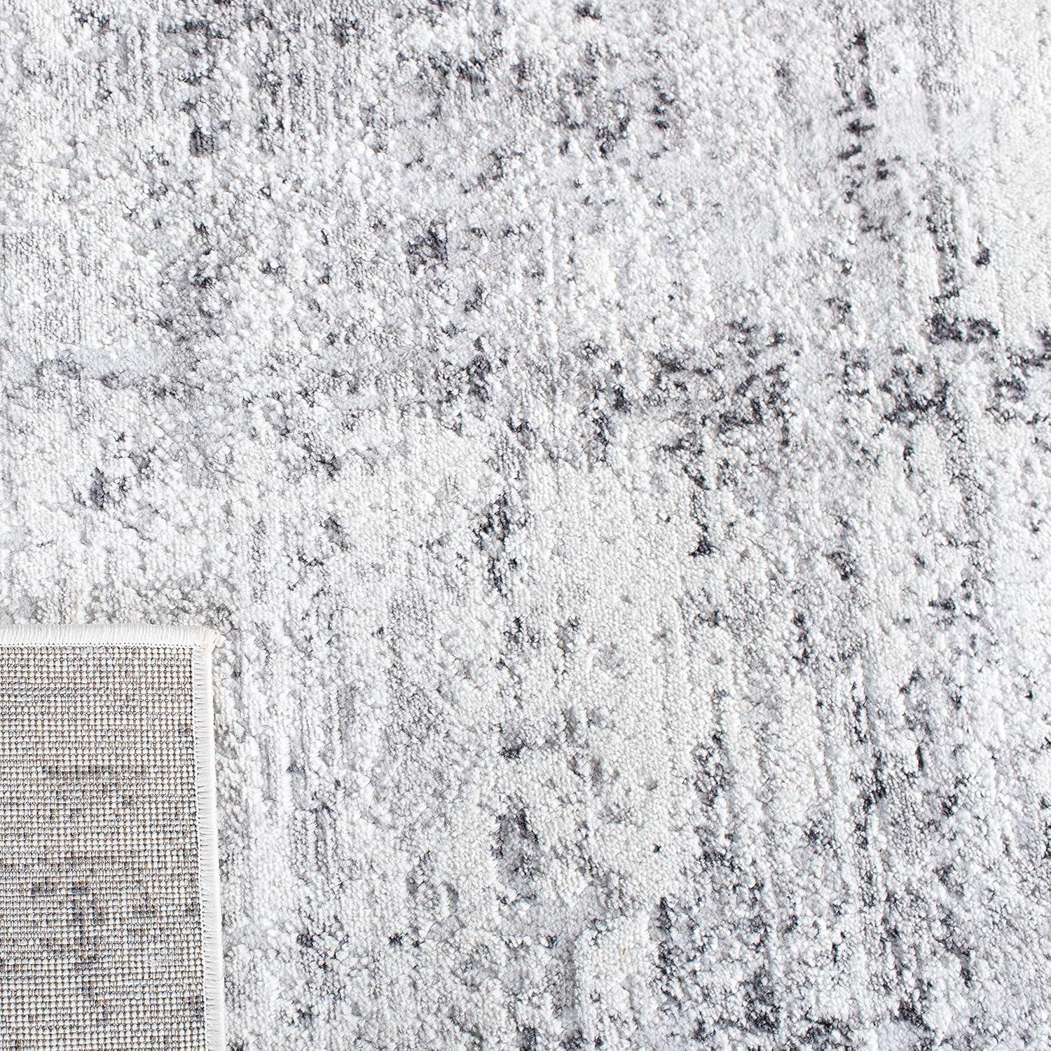 Amelia ALA700 Power Loomed Runner Rug - Ivory/Grey - 2'2"x6' - Safavieh.