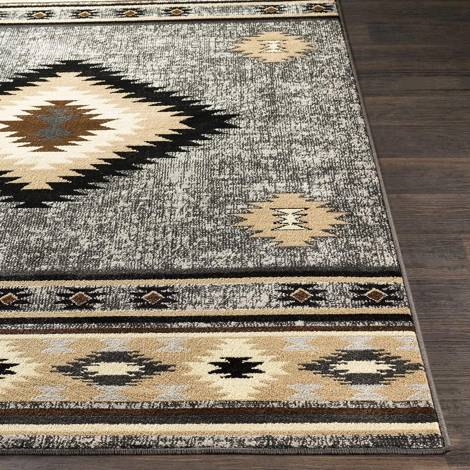 Hauteloom Buckhaven Brown Aztec Carpet