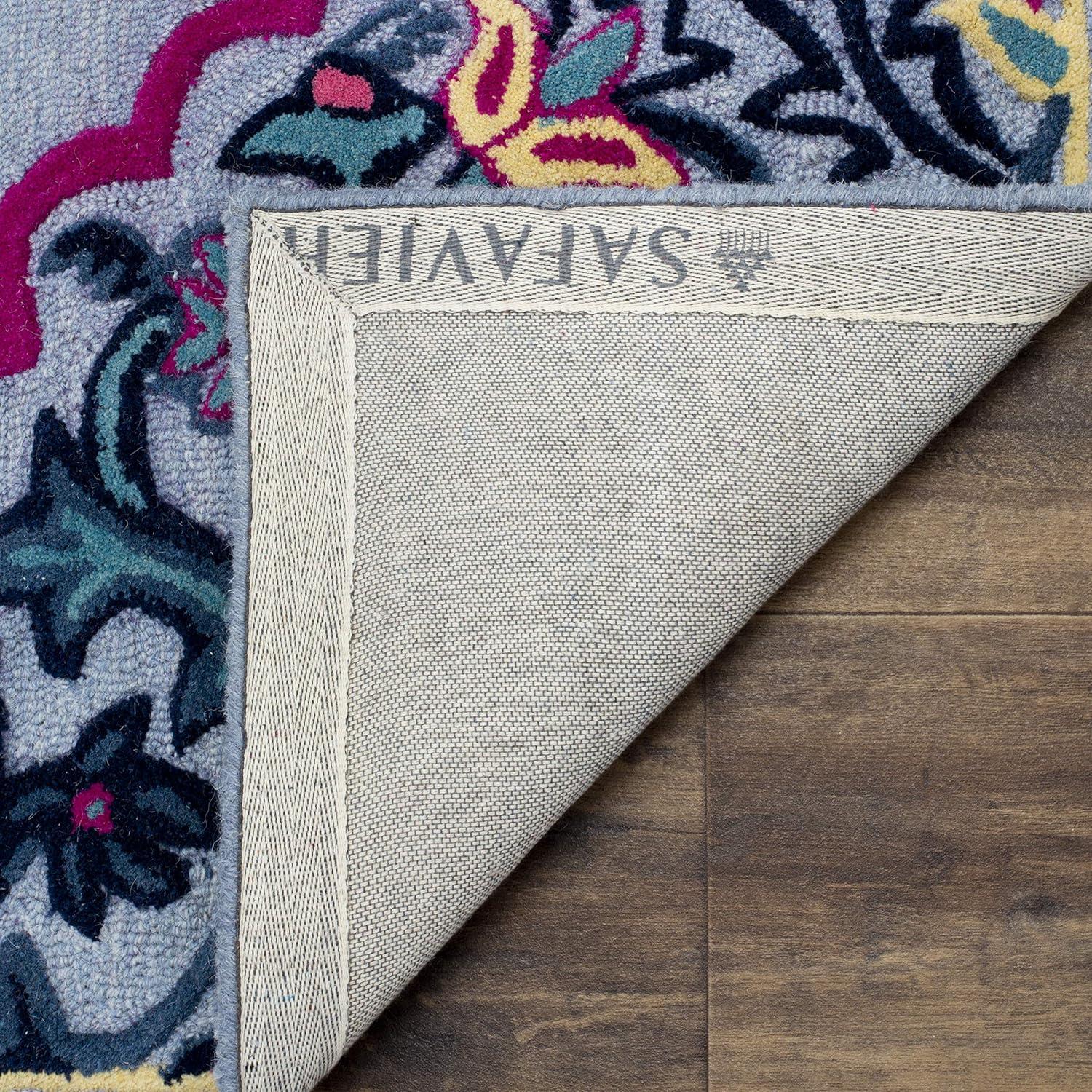 Bellagio BLG605 Hand Tufted Indoor Area Rug - Light Blue/Multi - 5'x8' - Safavieh