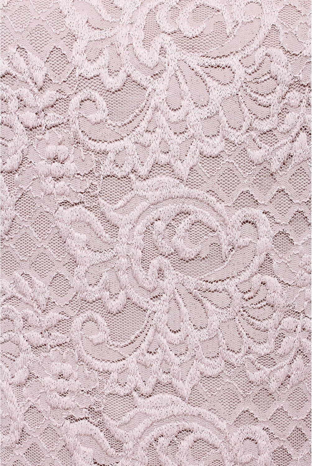 Blush Lace and Satin Long Sleeve Maxi Dress with Jacket