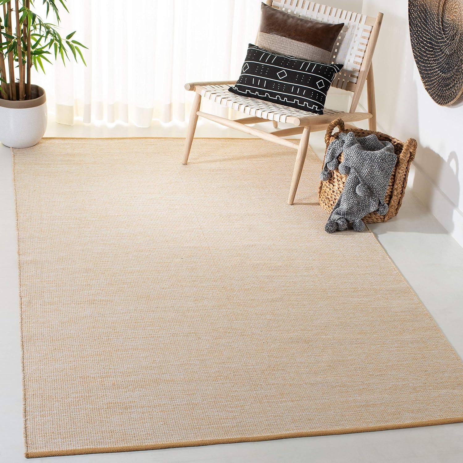 Montauk MTK250 Hand Woven, Flat Weave Indoor Area Rug - Gold - 6'x9' - Safavieh