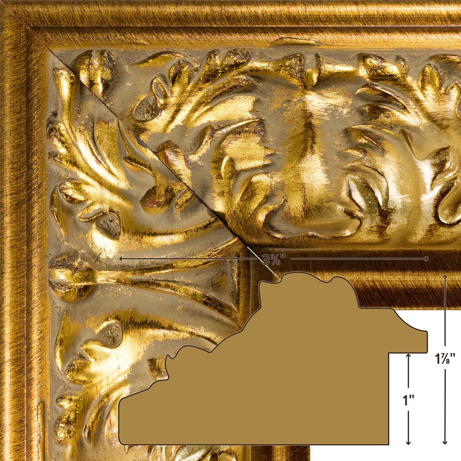 Barroco 24x36 inch Antique Gold Single Image Picture Frame