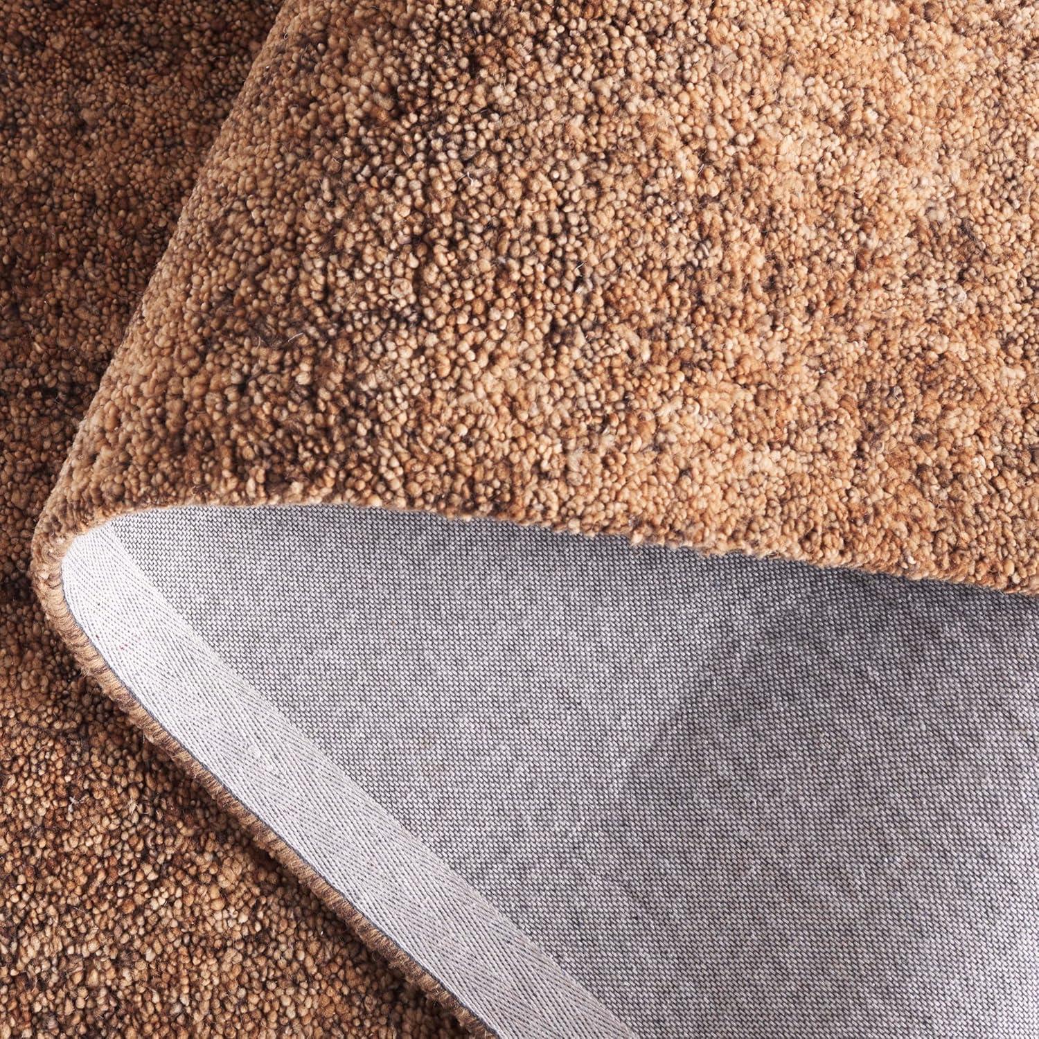 SAFAVIEH Gabbeh Verity Abstract Area Rug, Gold/Brown, 6' x 6' Square