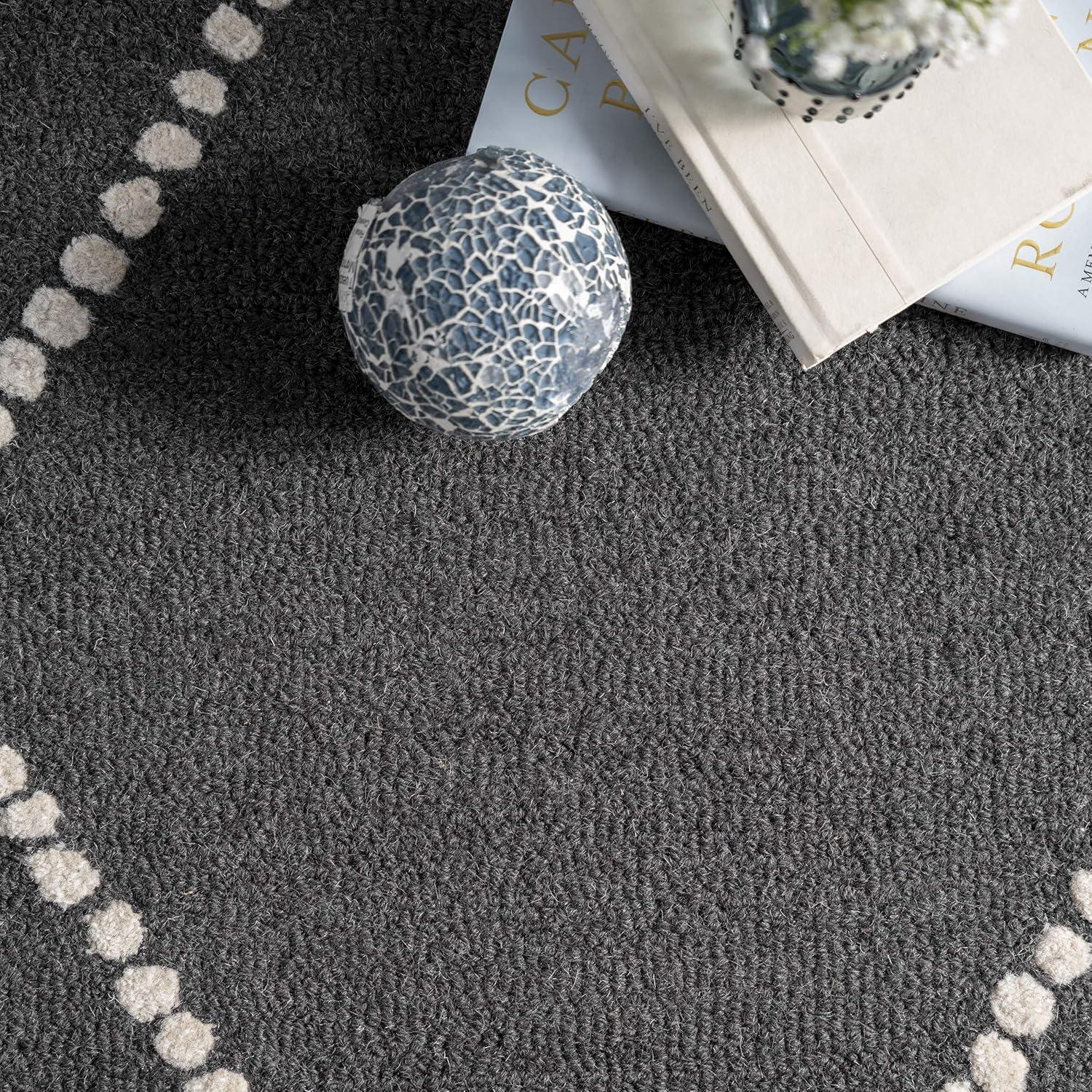 4'x6' Wool Hand Tufted Elvia Area Rug Baby Pink - nuLOOM