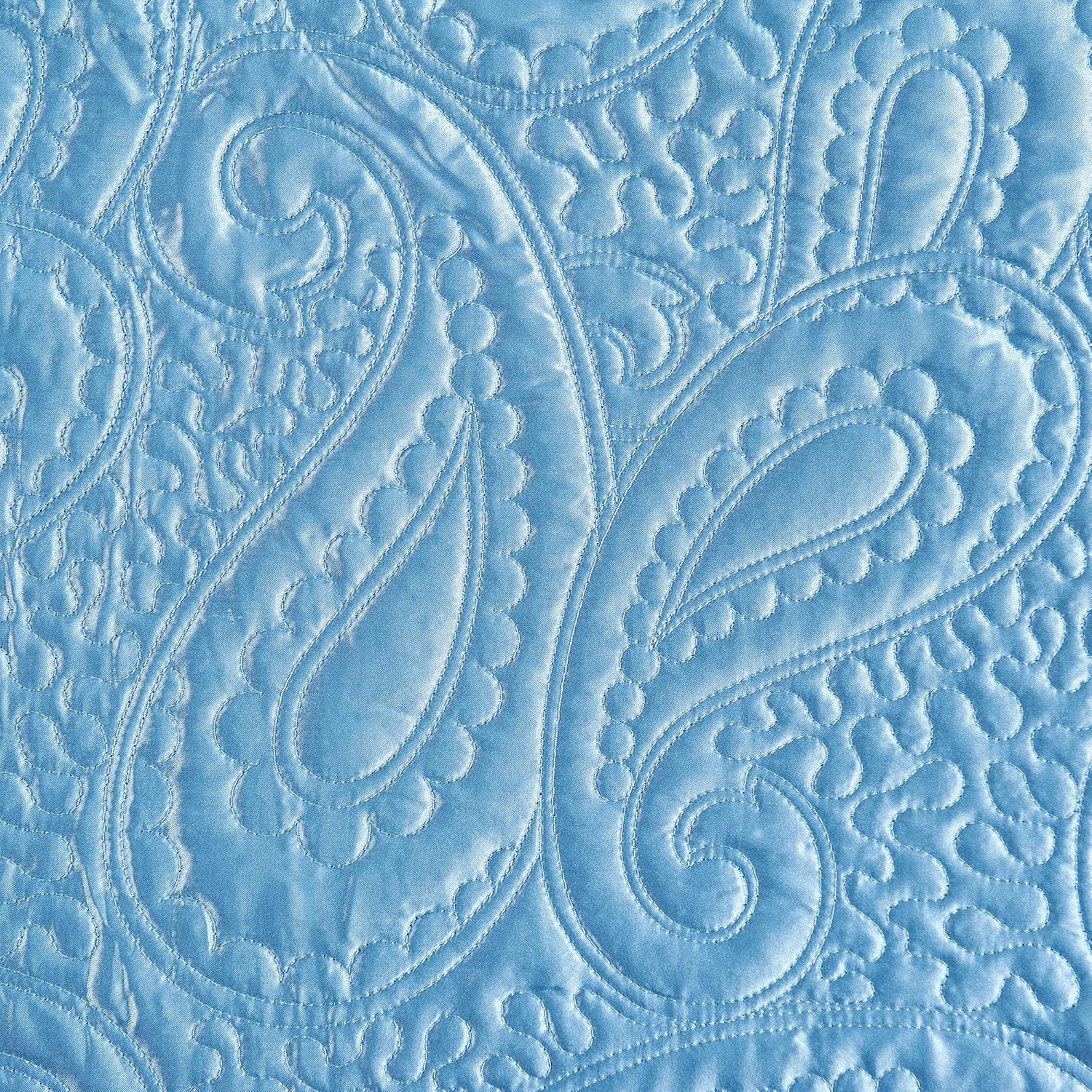 Serenta 4 Piece Quilted Satin Bedspread Set