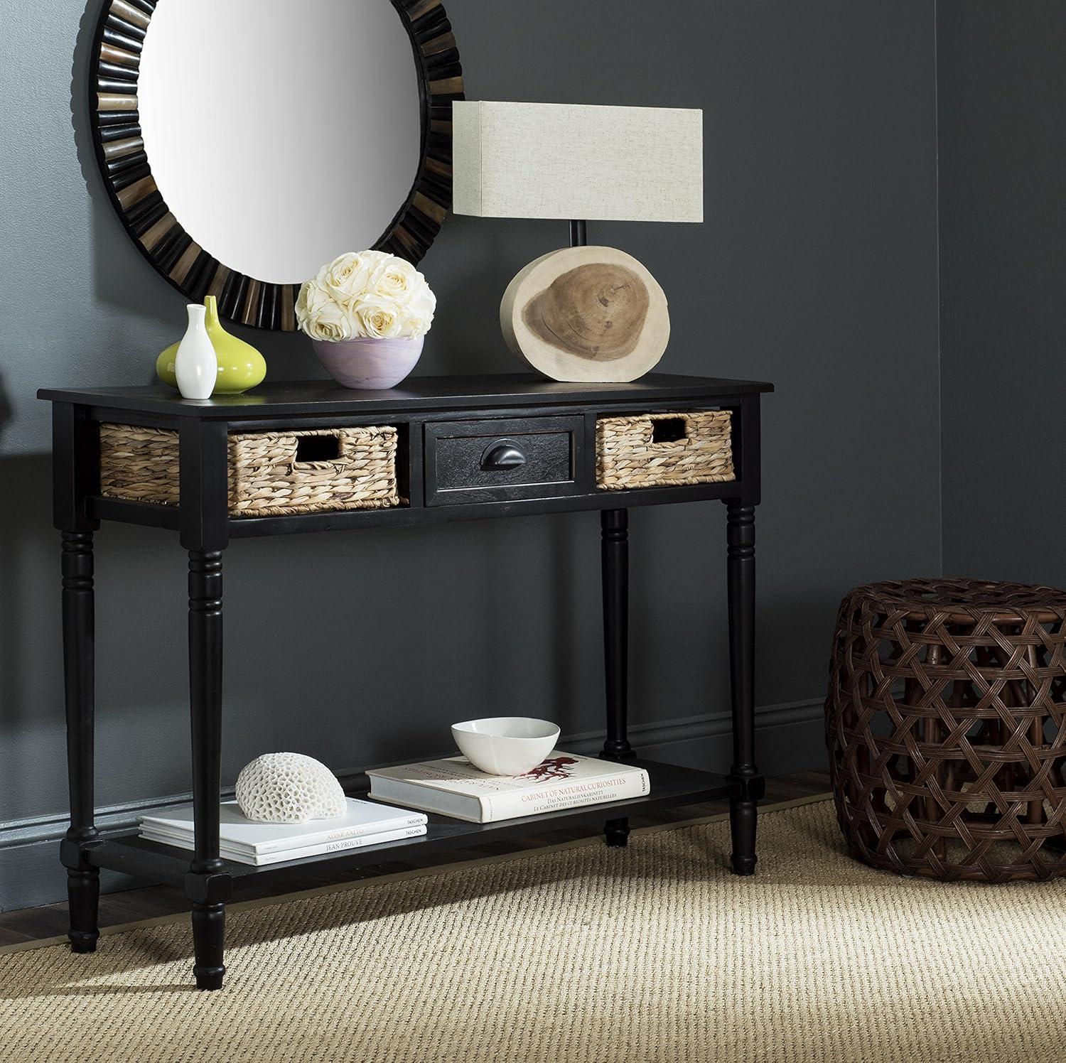 Christa Console - AMH5737A - Black - Safavieh Couture